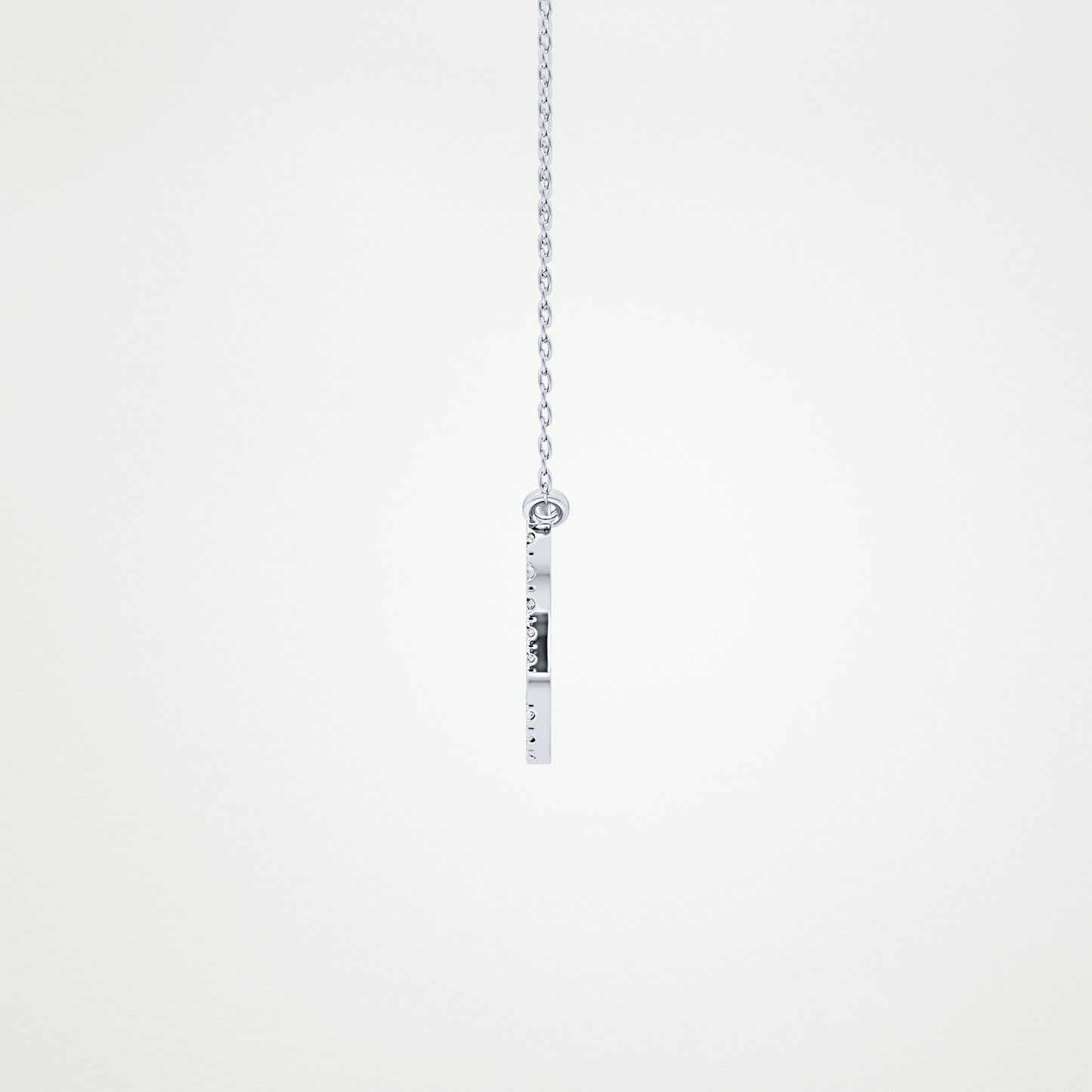0.14 CT Moissanite Leo Necklace in 14K or 18K Solid Gold – DEF Color, VVS Clarity
