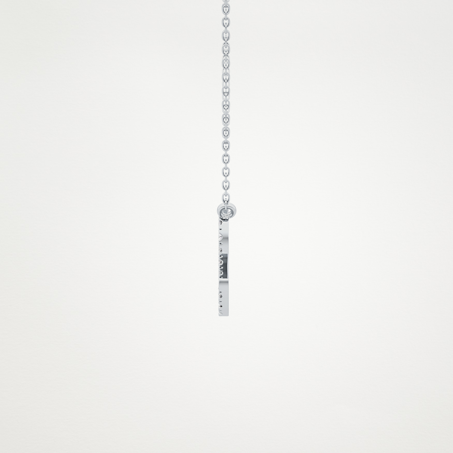 0.14 CT Moissanite Leo Necklace in 14K or 18K Solid Gold – DEF Color, VVS Clarity