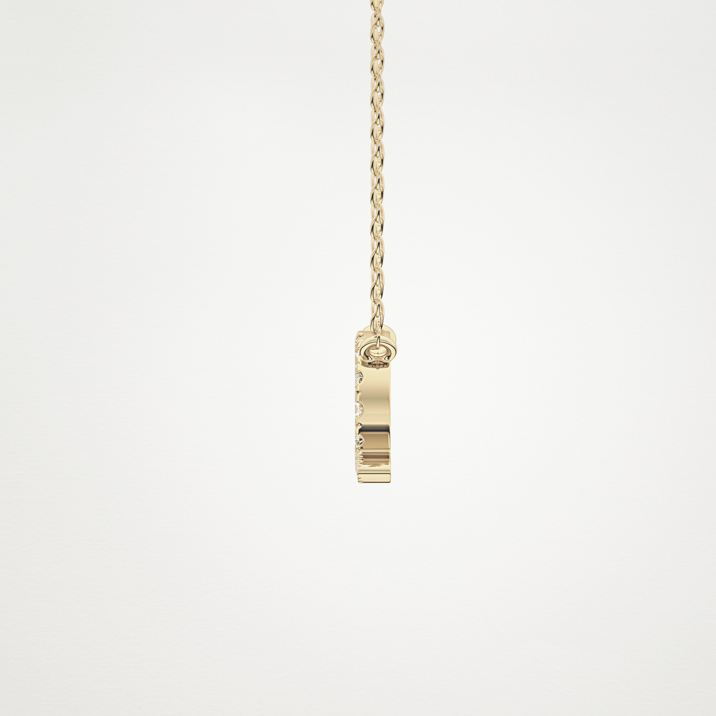 0.101 CT Moissanite Libra Necklace in 14K or 18K Solid Gold – DEF Color, VVS Clarity