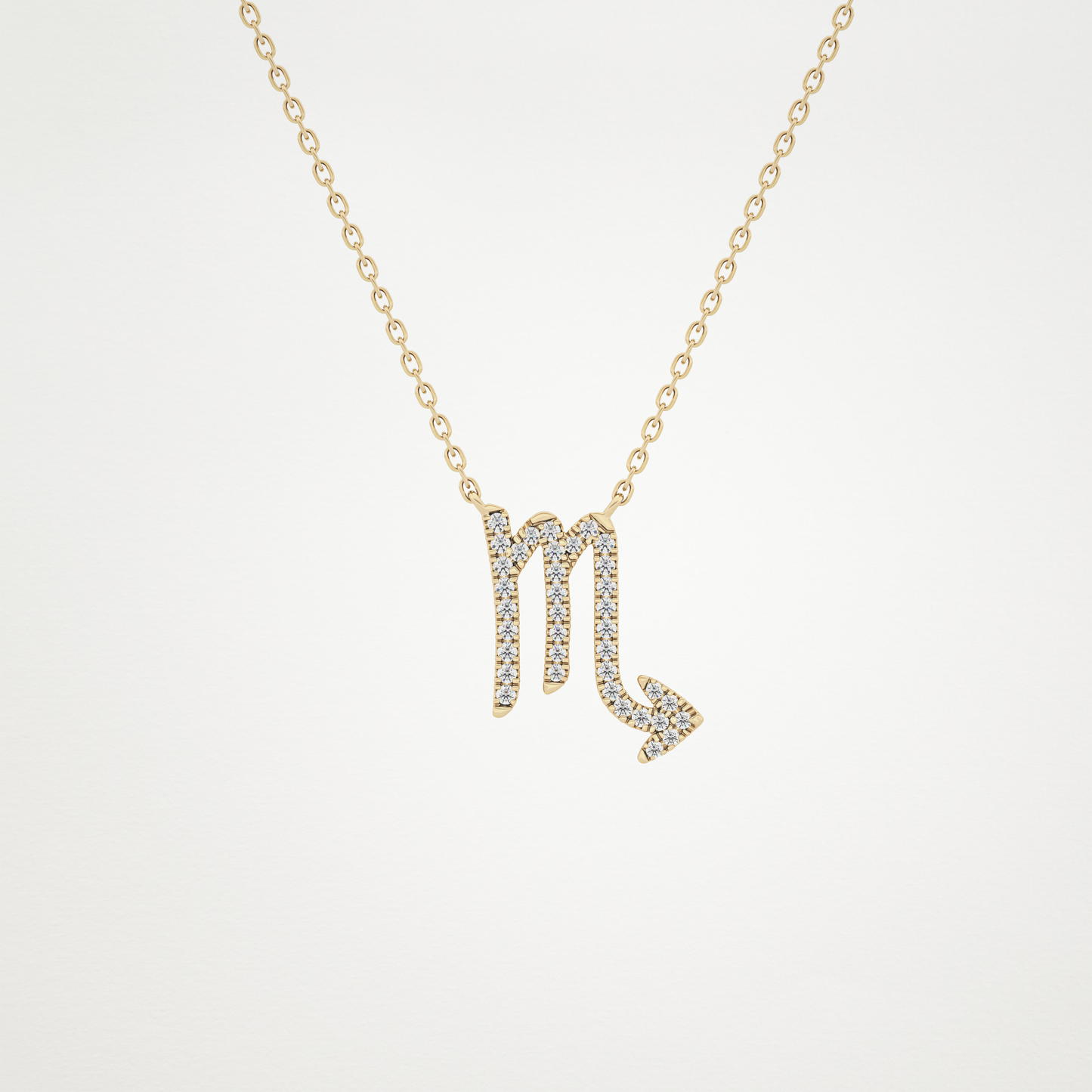 0.93 CT Moissanite Virgo Necklace in 14K or 18K Solid Gold – DEF Color, VVS Clarity