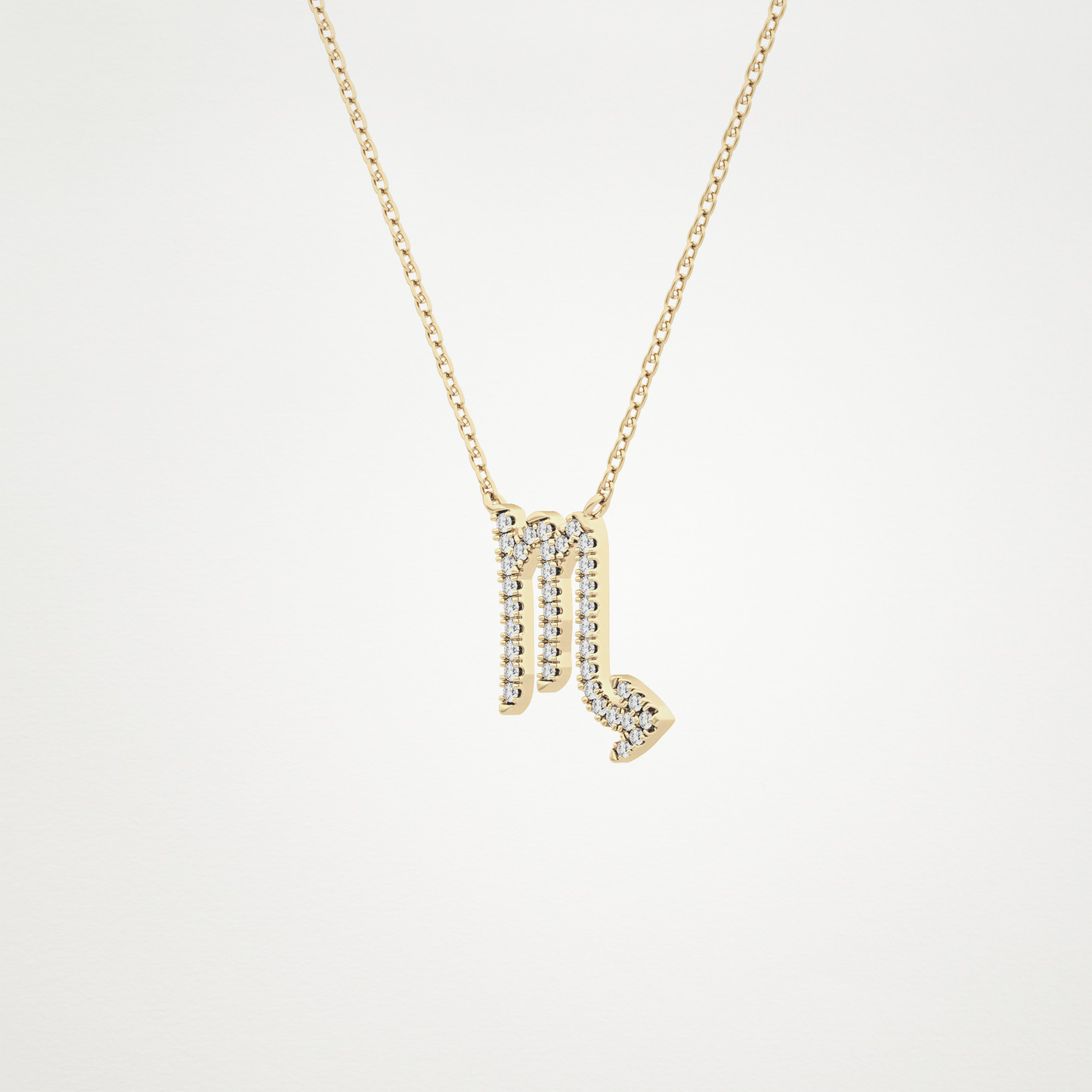 0.93 CT Moissanite Virgo Necklace in 14K or 18K Solid Gold – DEF Color, VVS Clarity