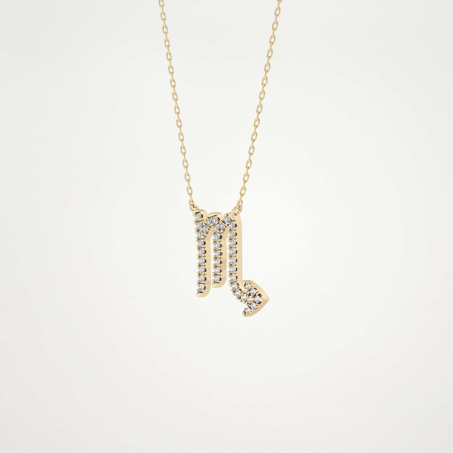 0.93 CT Moissanite Virgo Necklace in 14K or 18K Solid Gold – DEF Color, VVS Clarity
