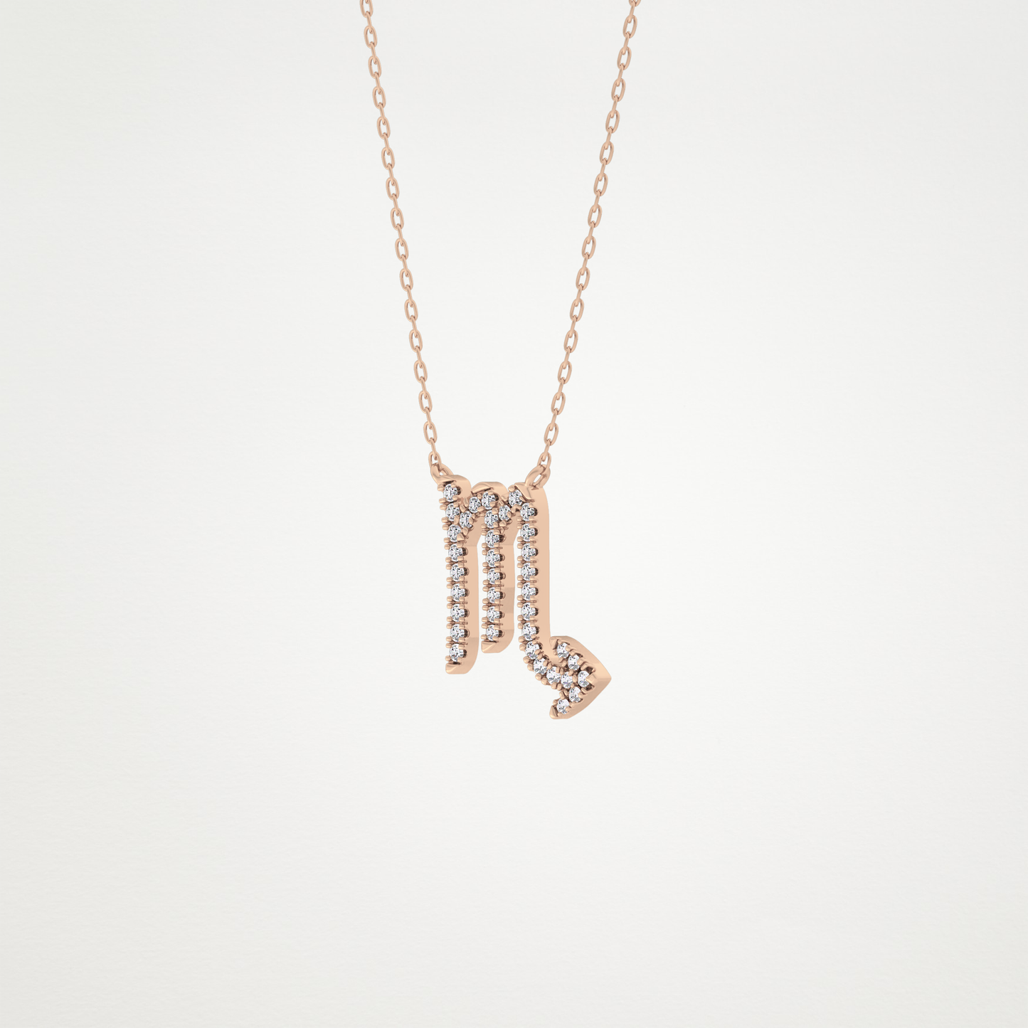 0.93 CT Moissanite Virgo Necklace in 14K or 18K Solid Gold – DEF Color, VVS Clarity