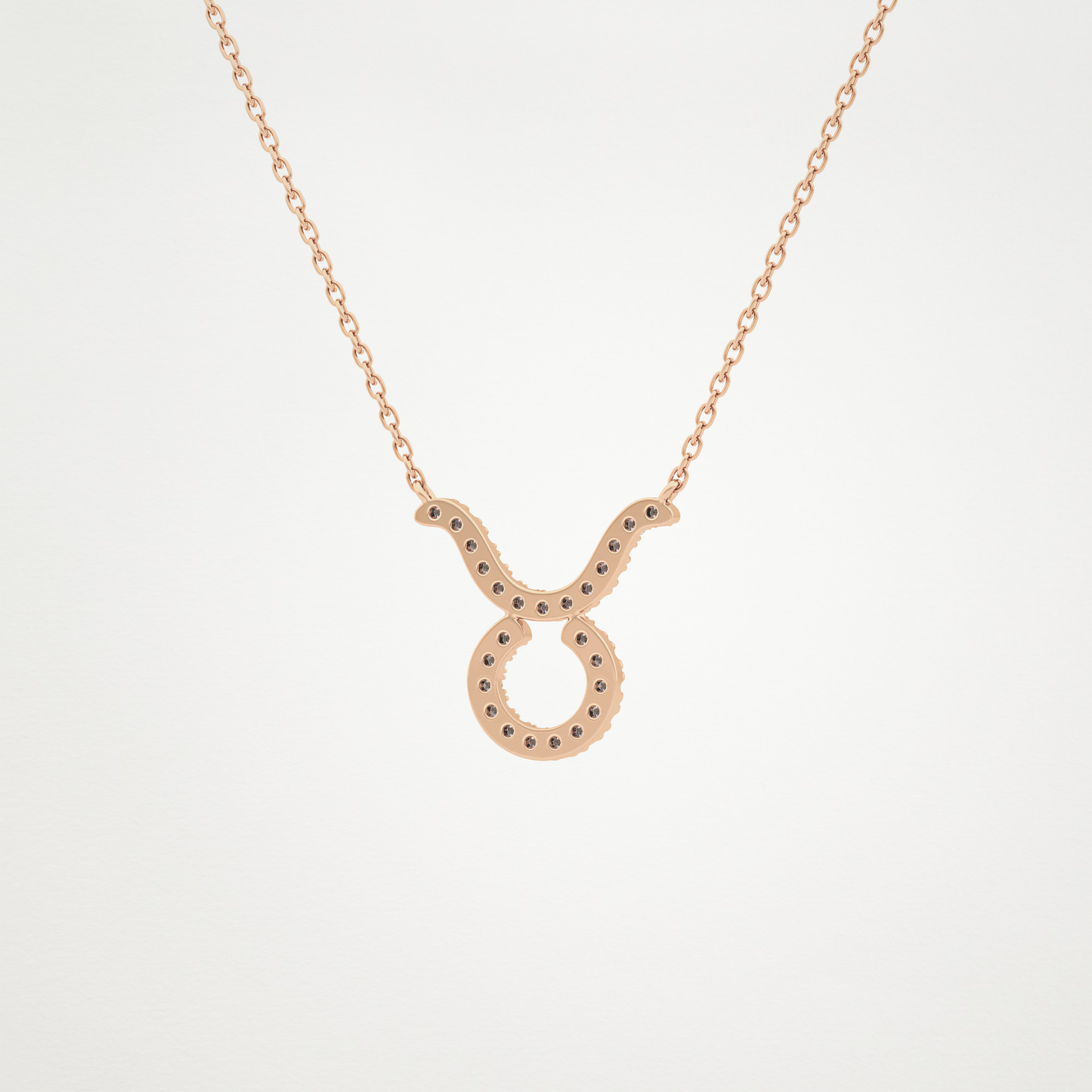 0.12 CT Moissanite Taurus Necklace in 14K or 18K Solid Gold – DEF Color, VVS Clarity
