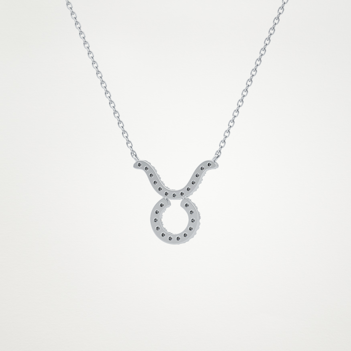 0.12 CT Moissanite Taurus Necklace in 14K or 18K Solid Gold – DEF Color, VVS Clarity