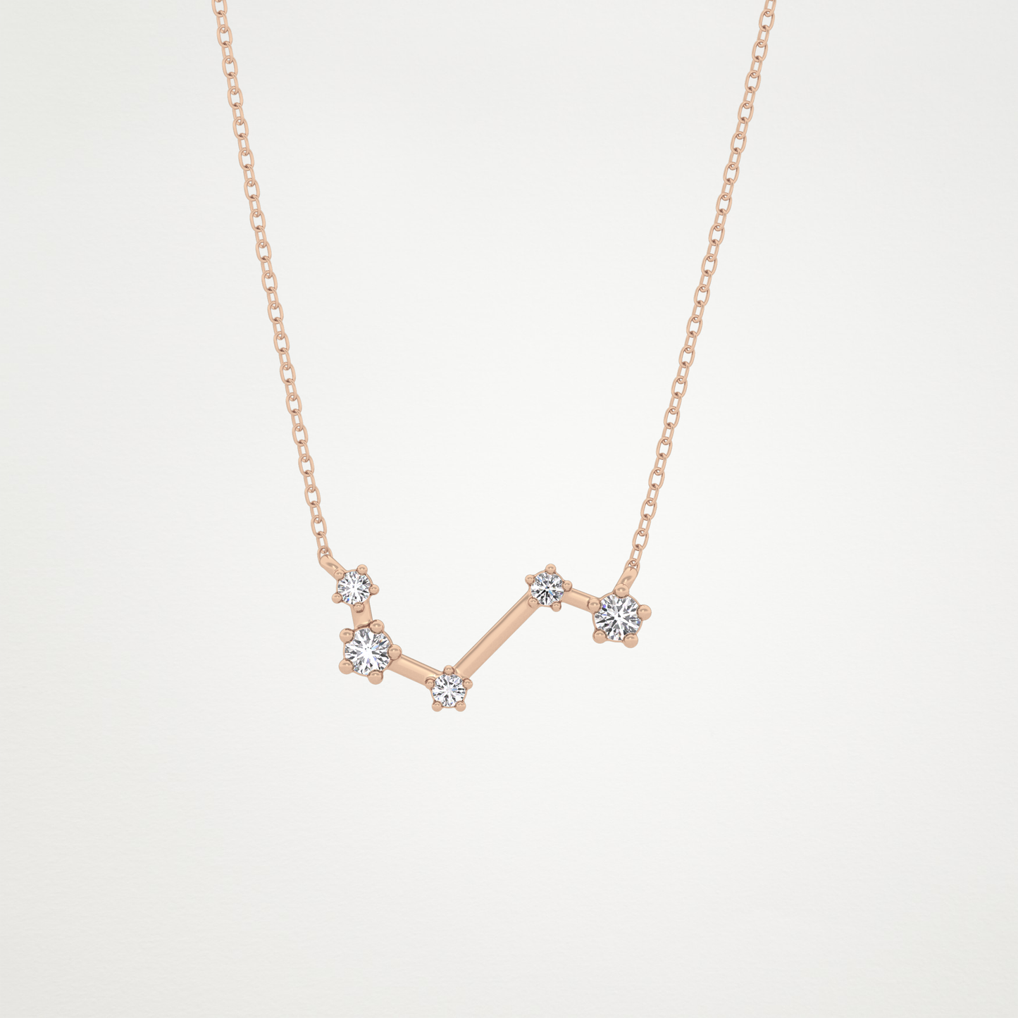 0.16 CT Moissanite Vein Necklace in 14K or 18K Solid Gold – DEF Color, VVS Clarity
