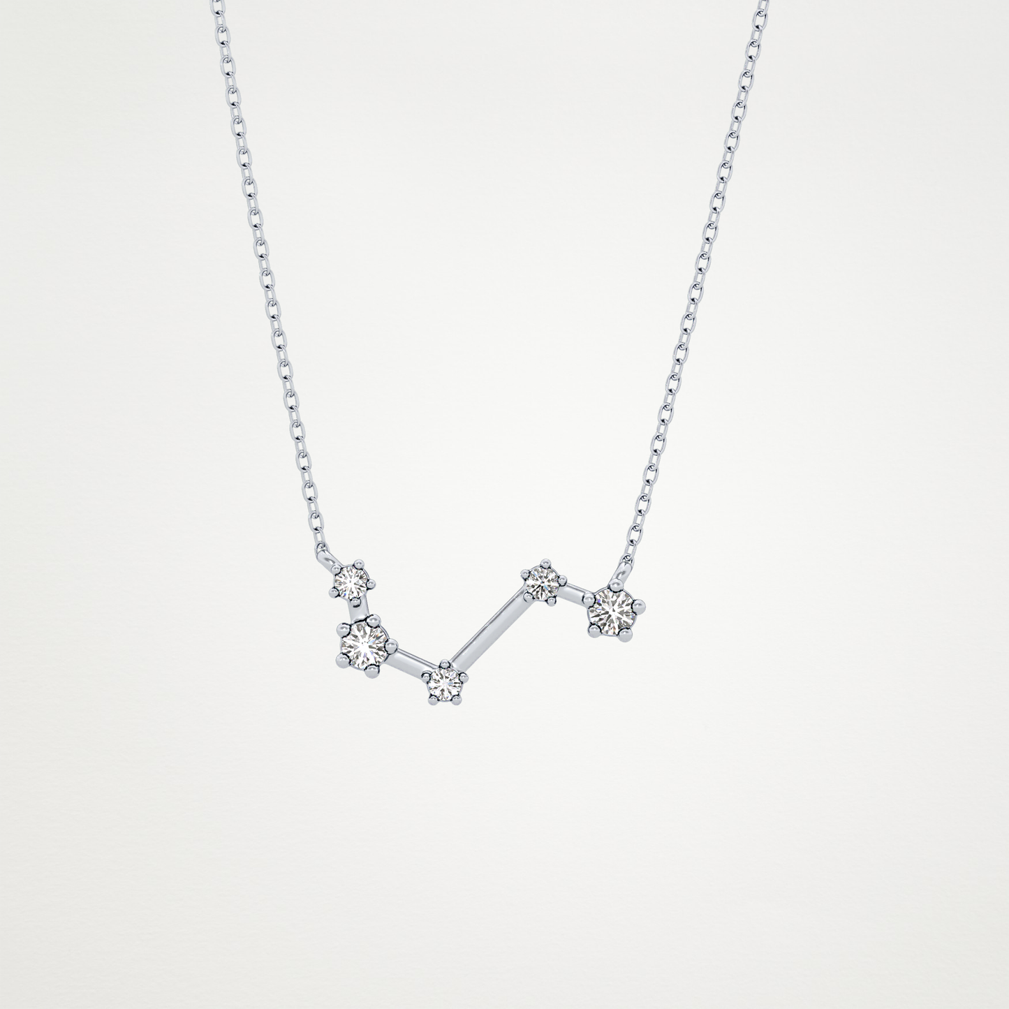 0.16 CT Moissanite Vein Necklace in 14K or 18K Solid Gold – DEF Color, VVS Clarity