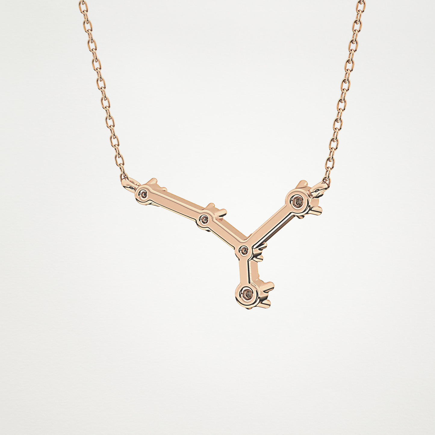 0.116 CT Moissanite Combined Necklace in 14K or 18K Solid Gold – DEF Color, VVS Clarity