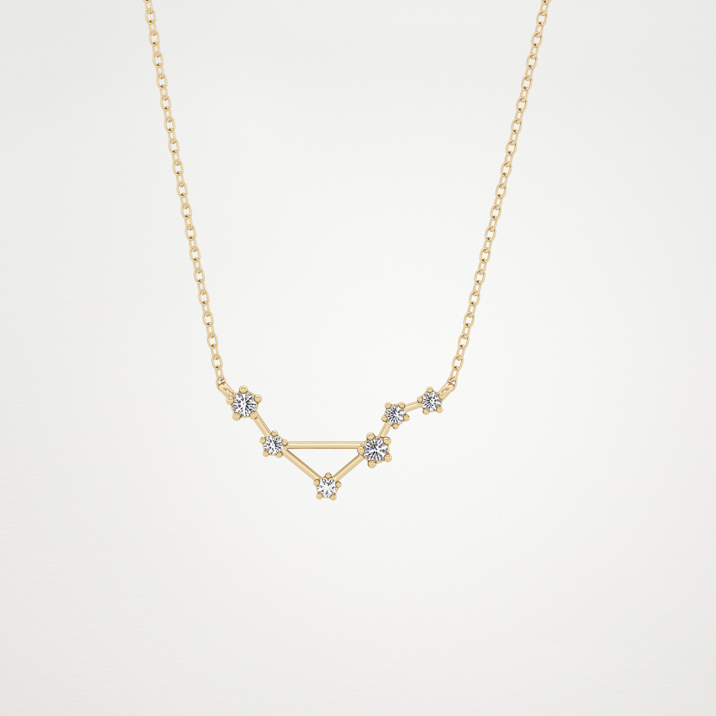 0.78 CT Moissanite Random Necklace in 14K or 18K Solid Gold – DEF Color, VVS Clarity