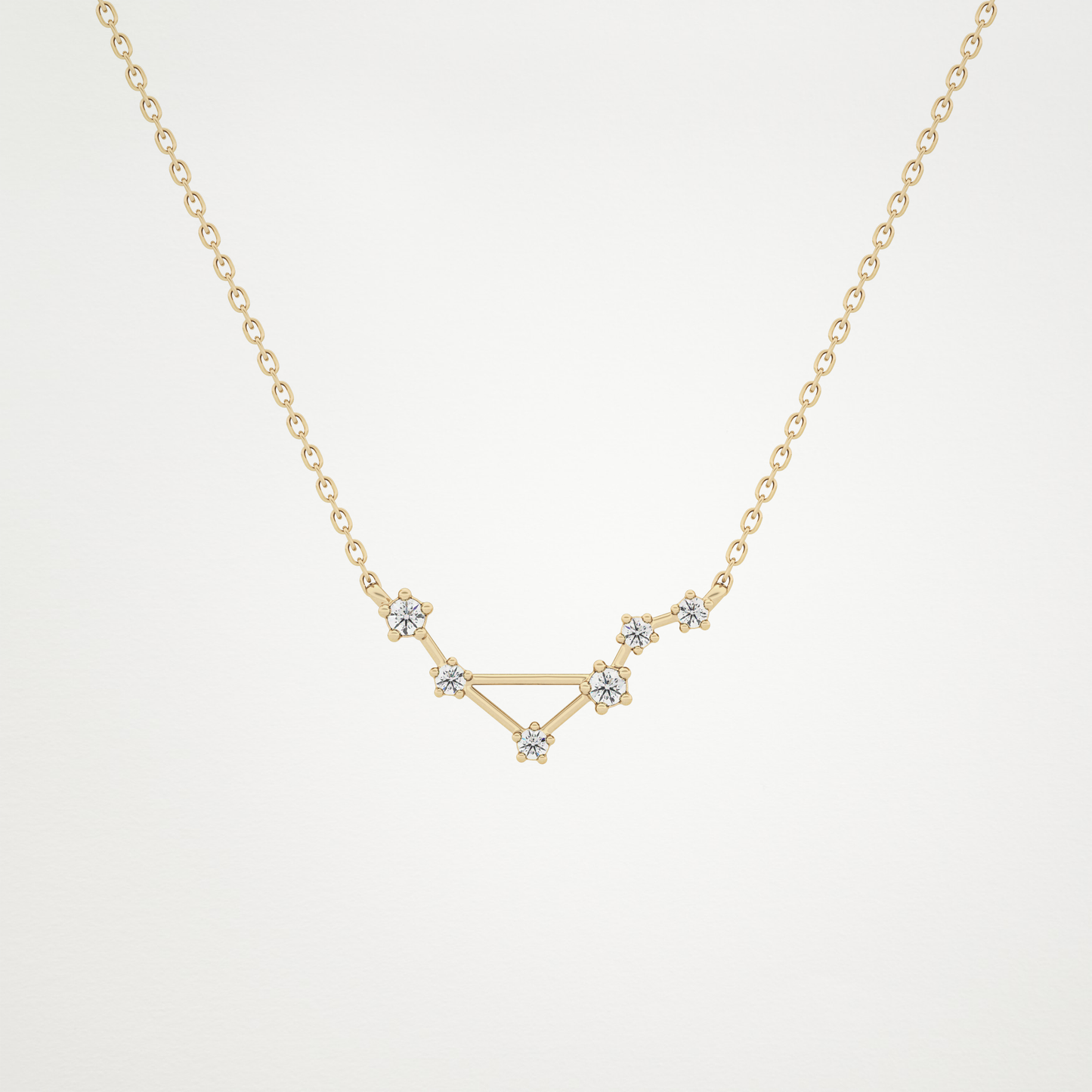 0.78 CT Moissanite Random Necklace in 14K or 18K Solid Gold – DEF Color, VVS Clarity