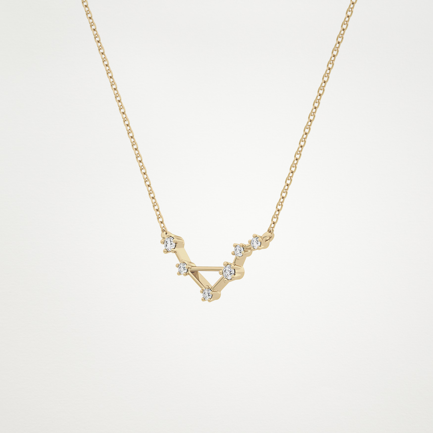 0.78 CT Moissanite Random Necklace in 14K or 18K Solid Gold – DEF Color, VVS Clarity