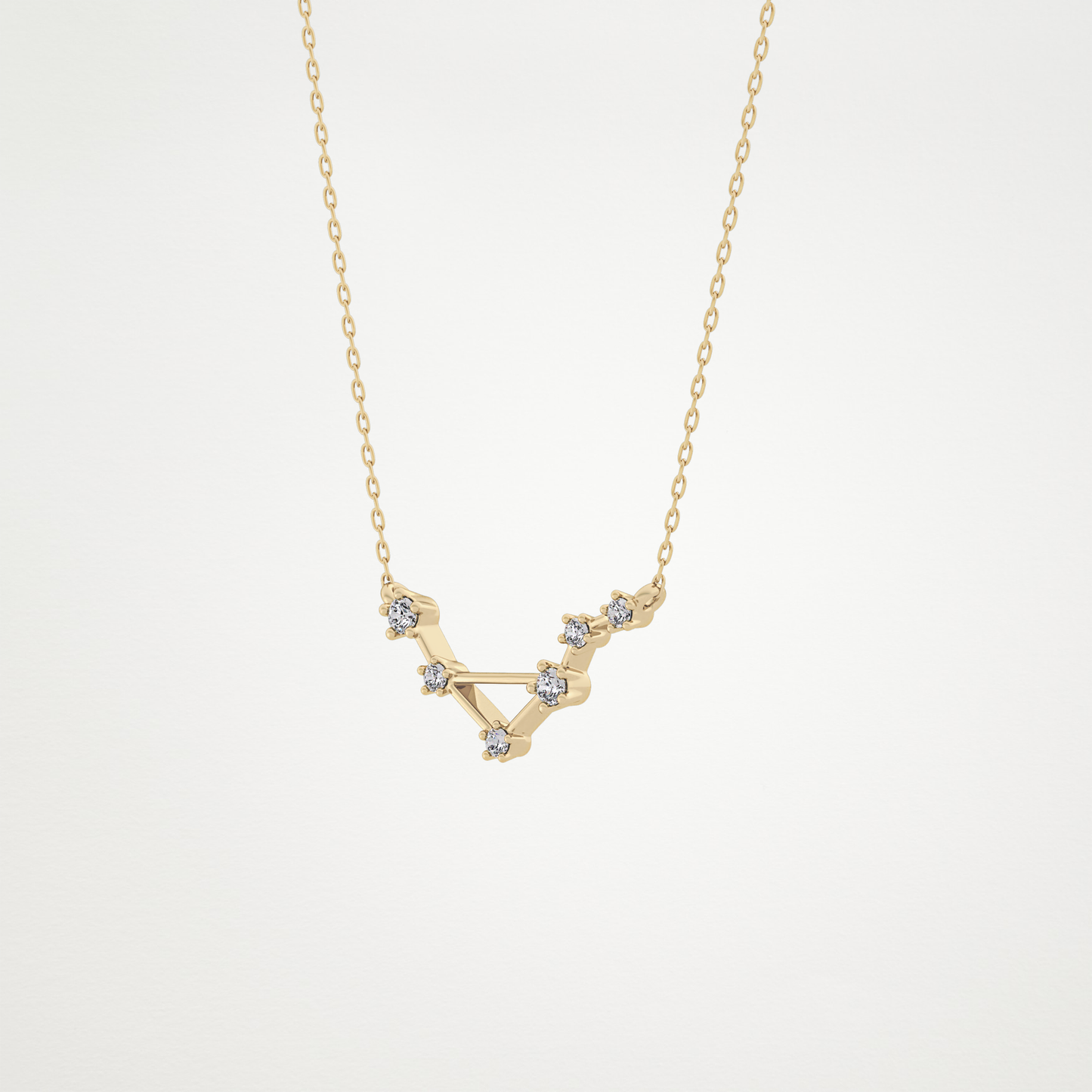 0.78 CT Moissanite Random Necklace in 14K or 18K Solid Gold – DEF Color, VVS Clarity
