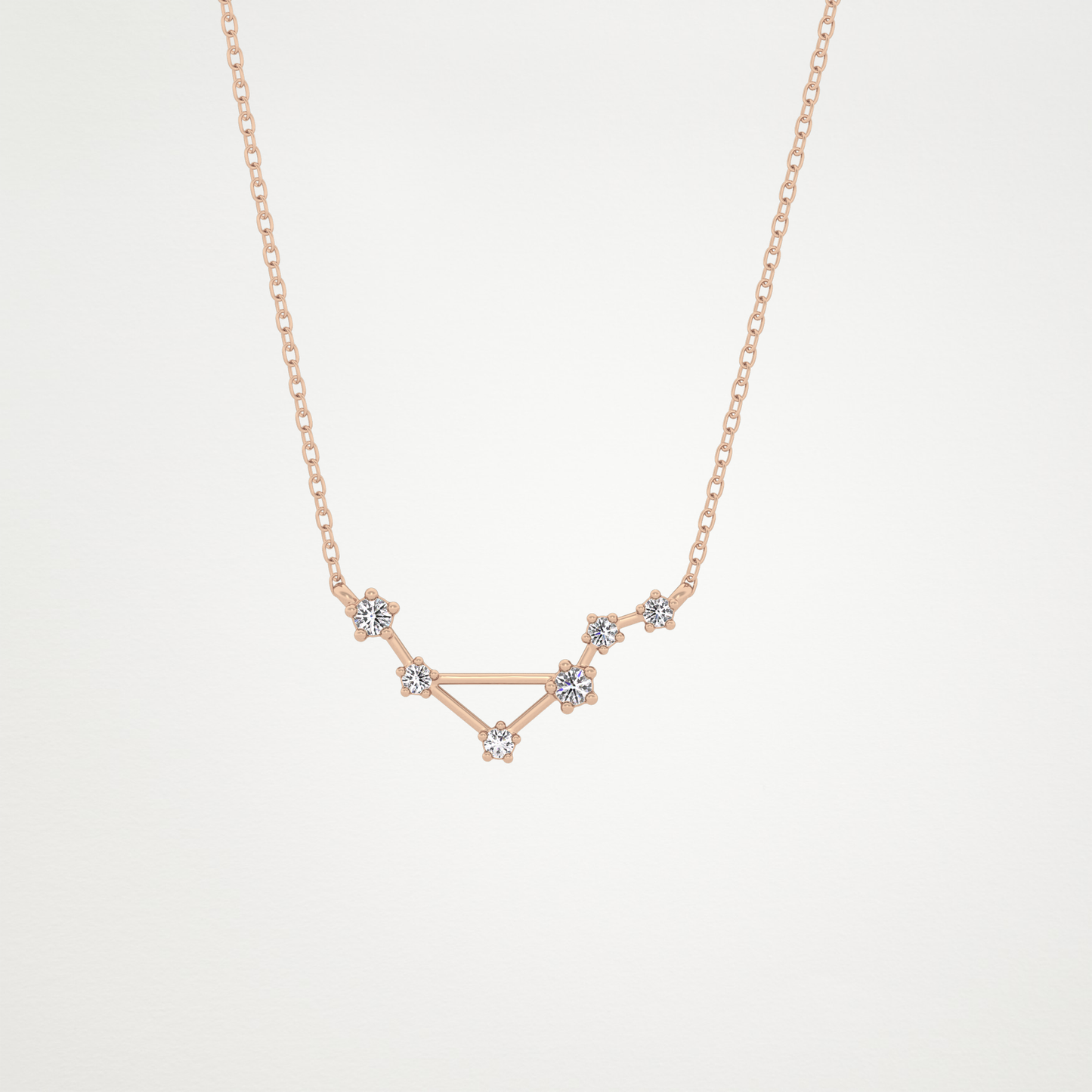 0.78 CT Moissanite Random Necklace in 14K or 18K Solid Gold – DEF Color, VVS Clarity
