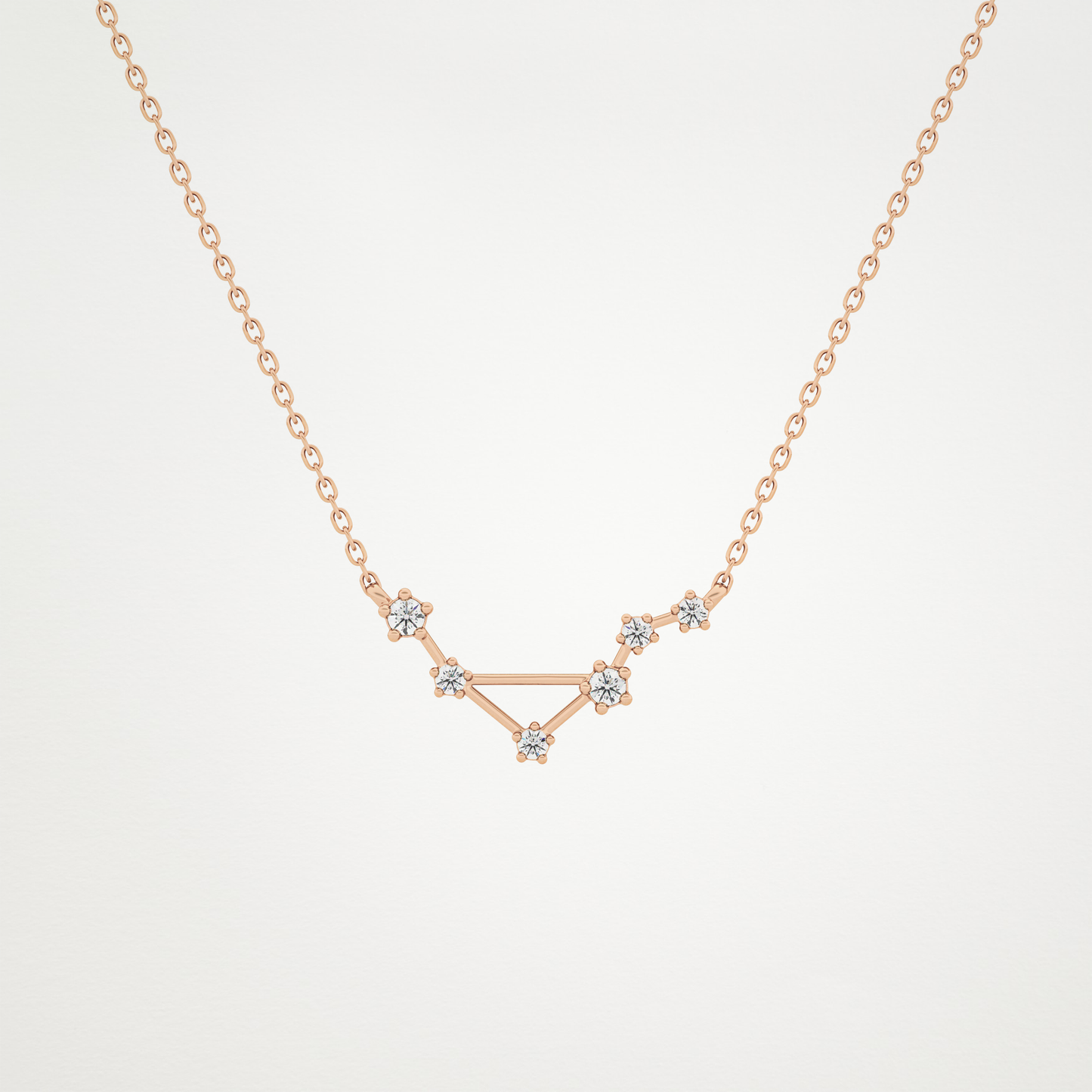 0.78 CT Moissanite Random Necklace in 14K or 18K Solid Gold – DEF Color, VVS Clarity