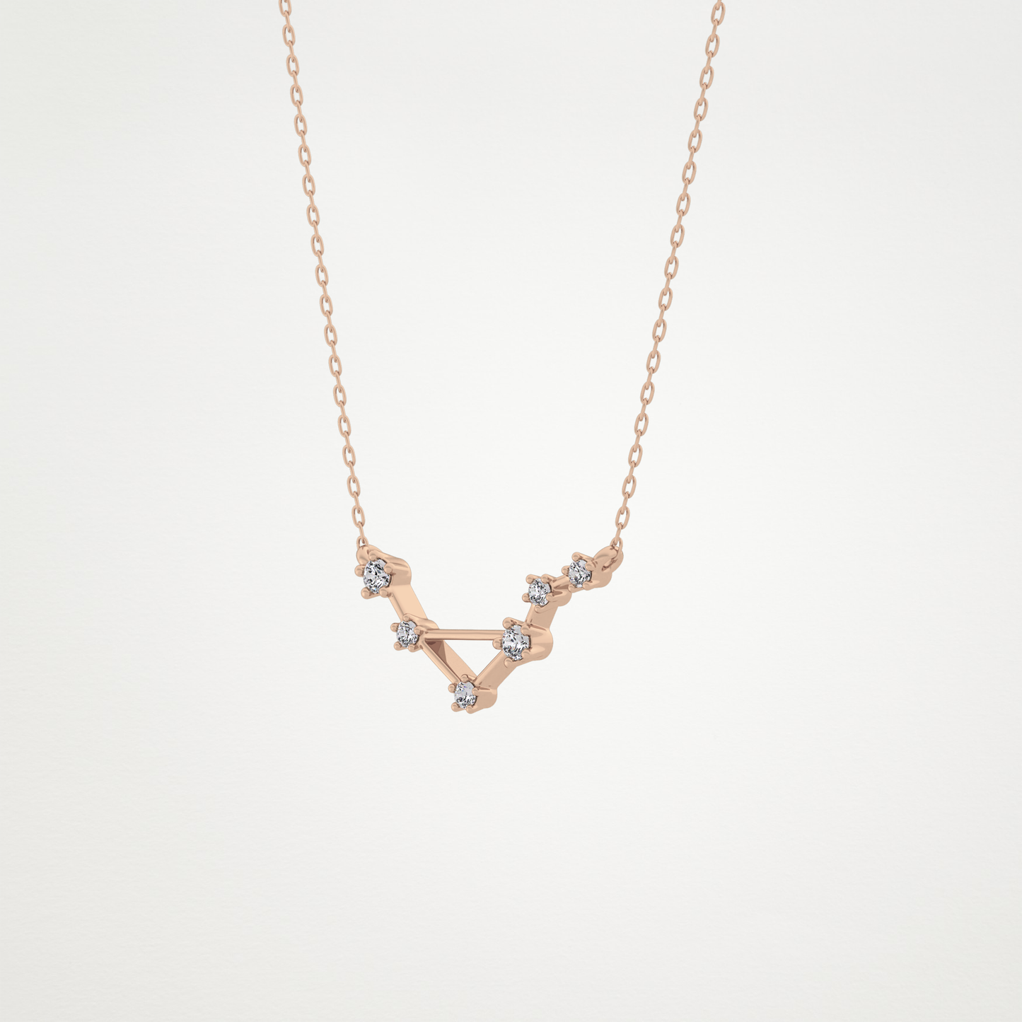 0.78 CT Moissanite Random Necklace in 14K or 18K Solid Gold – DEF Color, VVS Clarity
