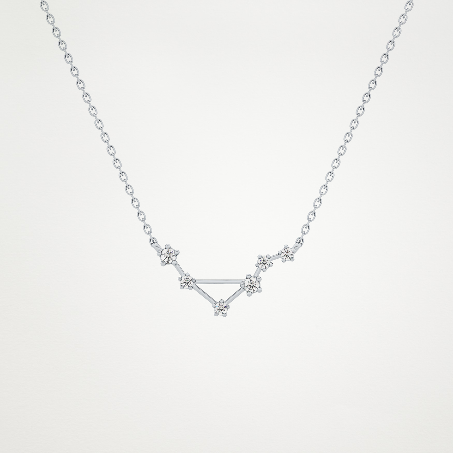 0.78 CT Moissanite Random Necklace in 14K or 18K Solid Gold – DEF Color, VVS Clarity