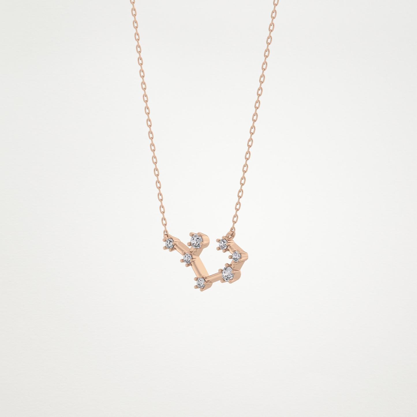 0.111 CT Moissanite Random Necklace in 14K or 18K Solid Gold – DEF Color, VVS Clarity