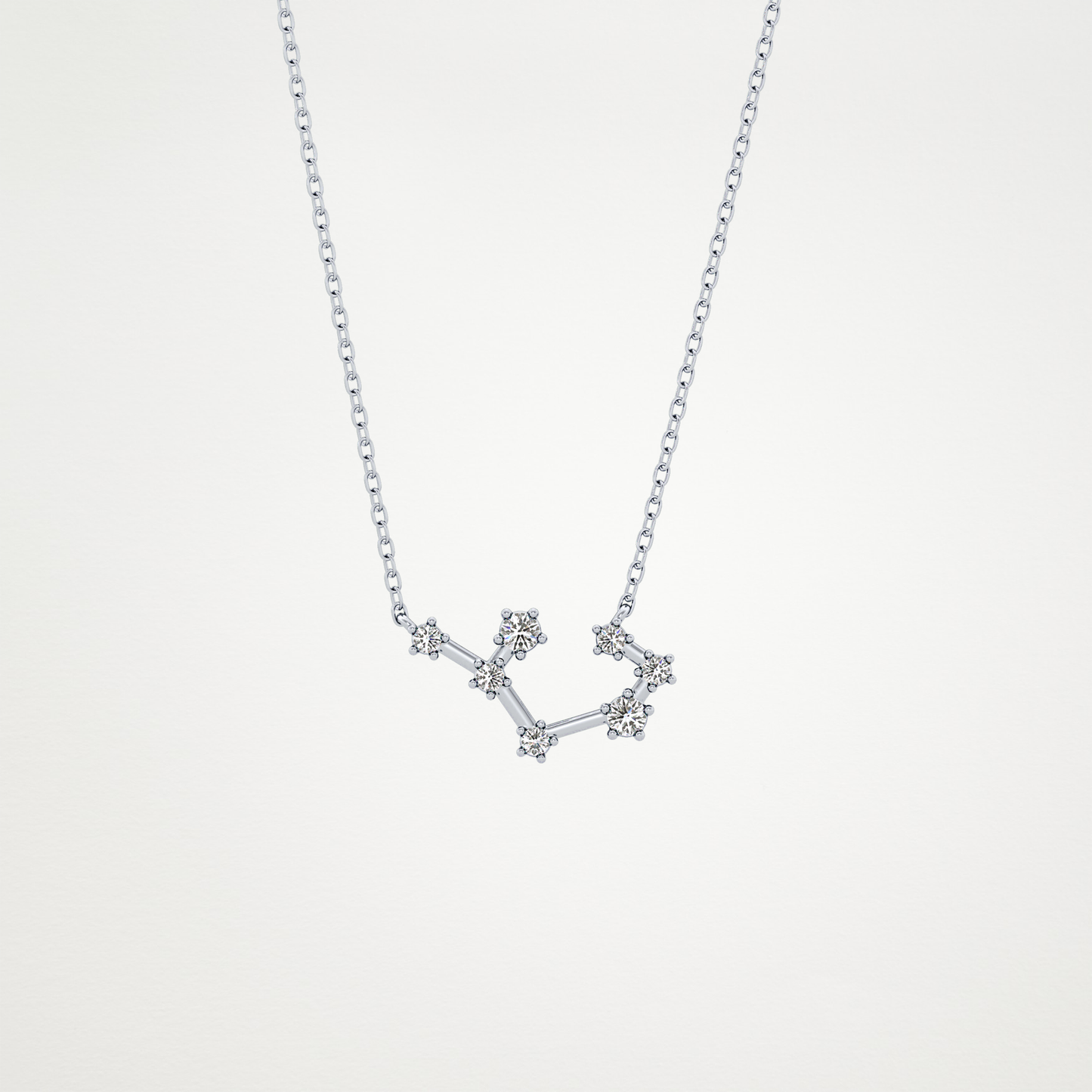 0.111 CT Moissanite Random Necklace in 14K or 18K Solid Gold – DEF Color, VVS Clarity