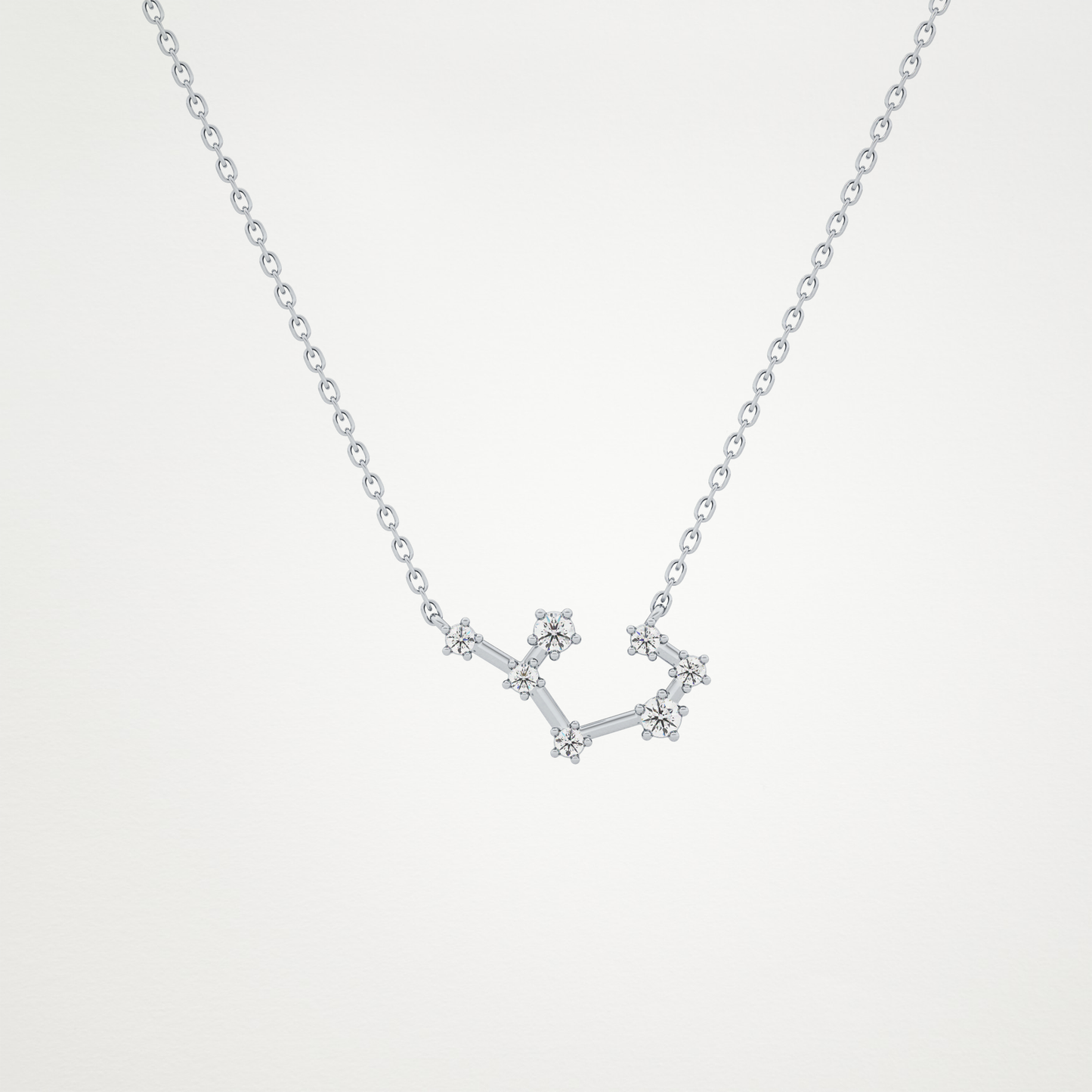 0.111 CT Moissanite Random Necklace in 14K or 18K Solid Gold – DEF Color, VVS Clarity