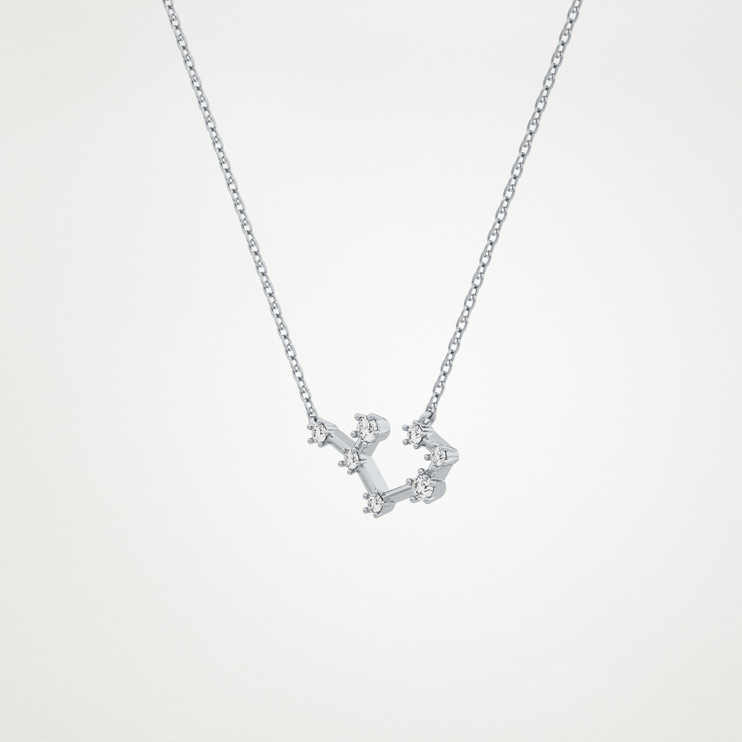 0.111 CT Moissanite Random Necklace in 14K or 18K Solid Gold – DEF Color, VVS Clarity