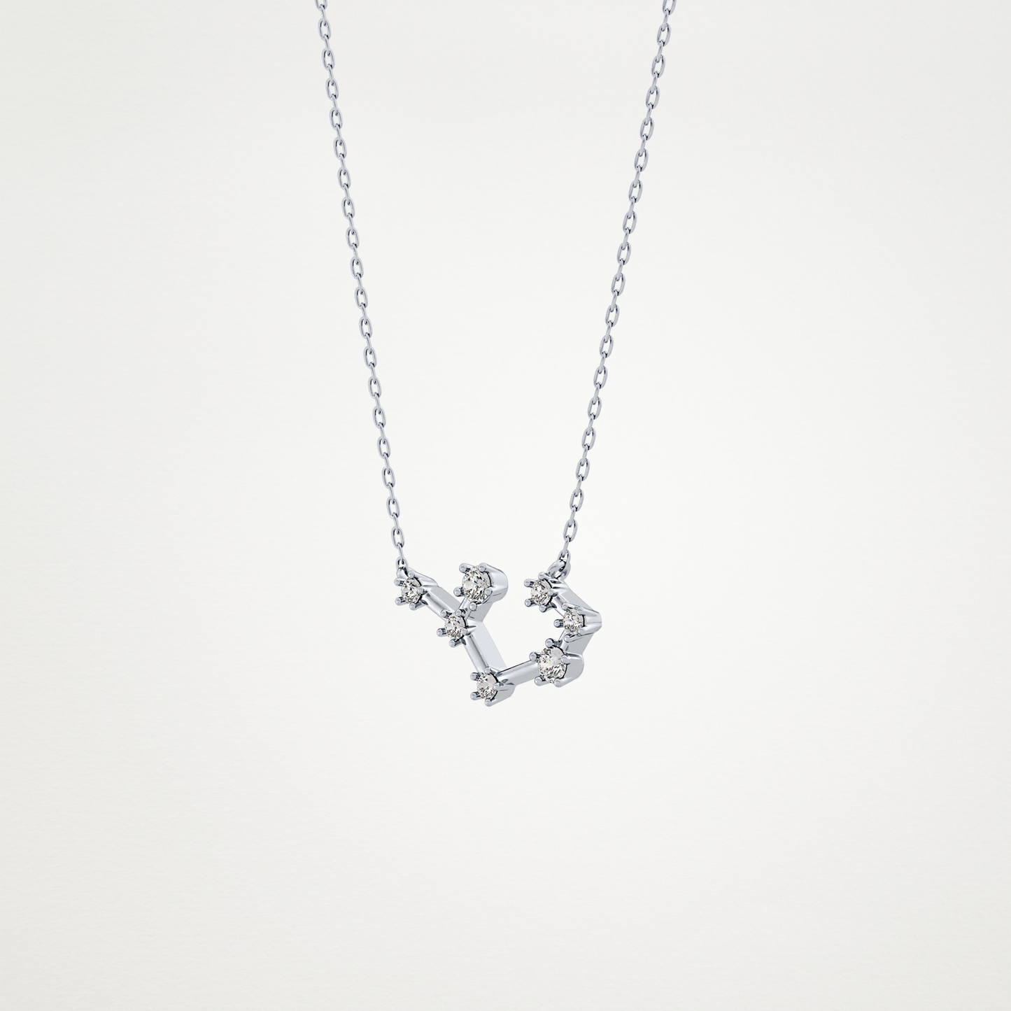 0.111 CT Moissanite Random Necklace in 14K or 18K Solid Gold – DEF Color, VVS Clarity