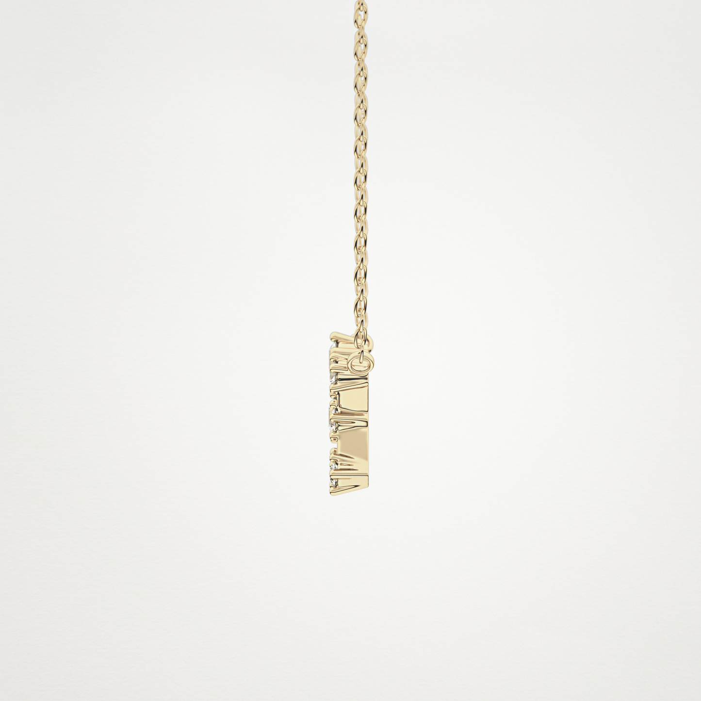 0.85 CT Moissanite Random Necklace in 14K or 18K Solid Gold – DEF Color, VVS Clarity