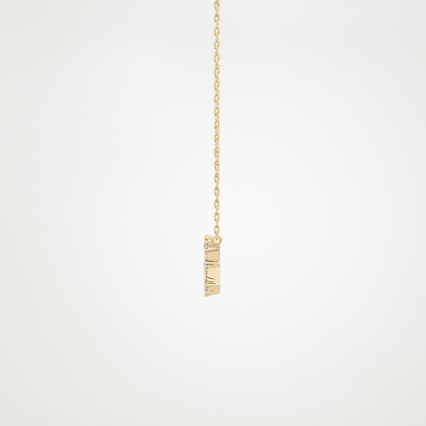 0.85 CT Moissanite Random Necklace in 14K or 18K Solid Gold – DEF Color, VVS Clarity