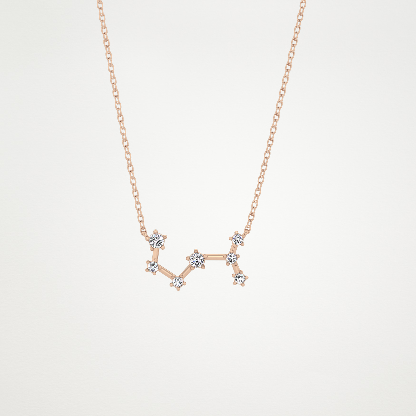 0.85 CT Moissanite Random Necklace in 14K or 18K Solid Gold – DEF Color, VVS Clarity