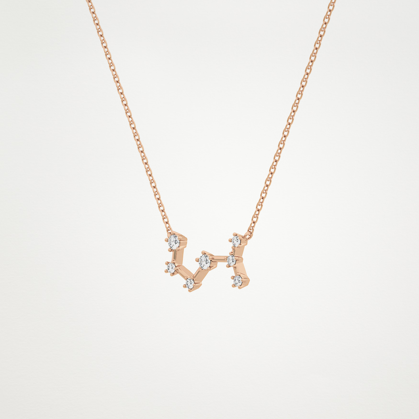 0.85 CT Moissanite Random Necklace in 14K or 18K Solid Gold – DEF Color, VVS Clarity