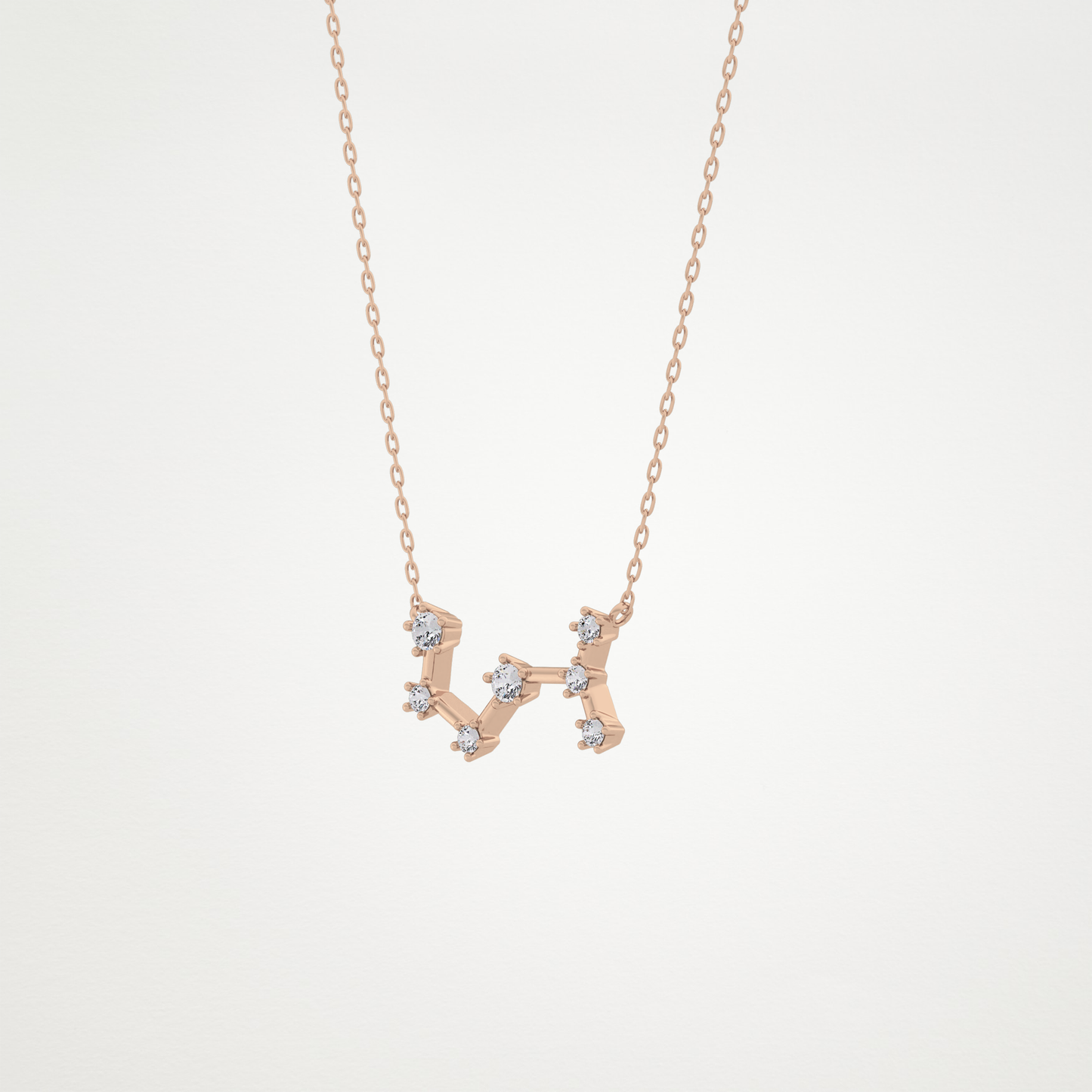 0.85 CT Moissanite Random Necklace in 14K or 18K Solid Gold – DEF Color, VVS Clarity