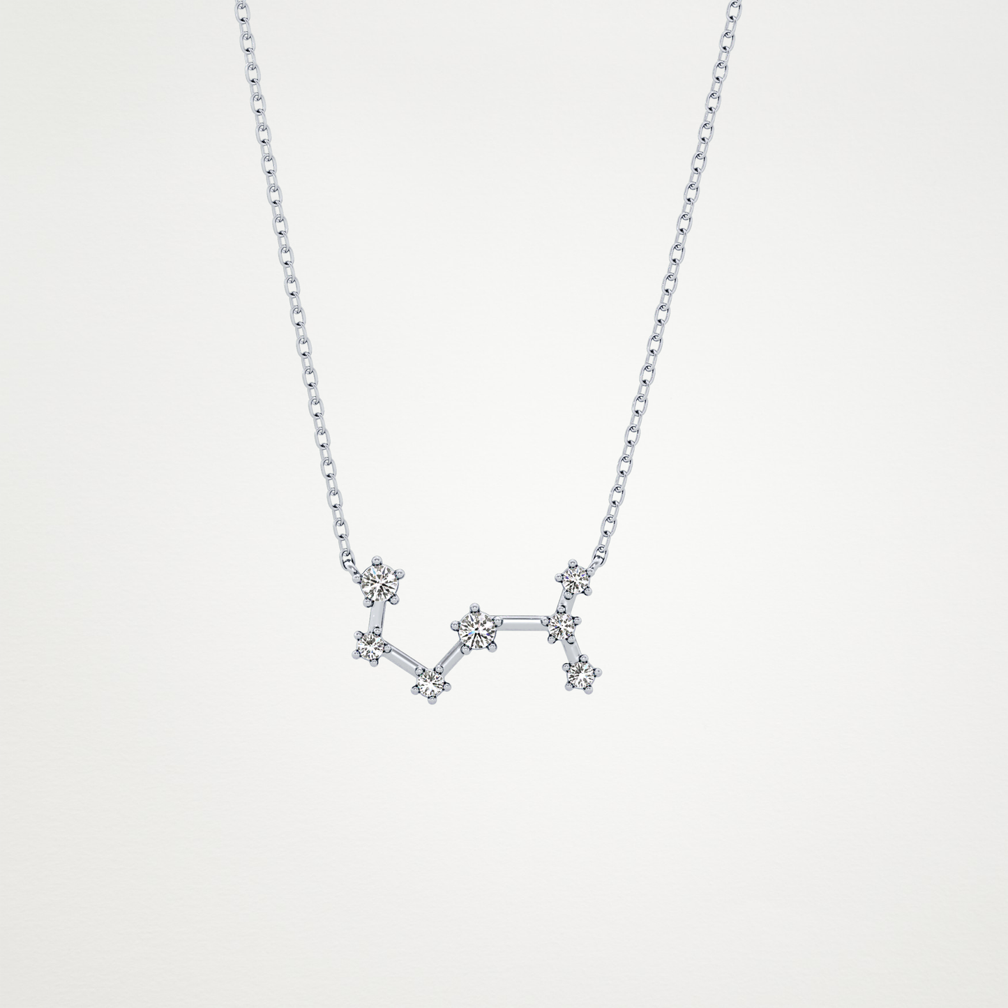 0.85 CT Moissanite Random Necklace in 14K or 18K Solid Gold – DEF Color, VVS Clarity