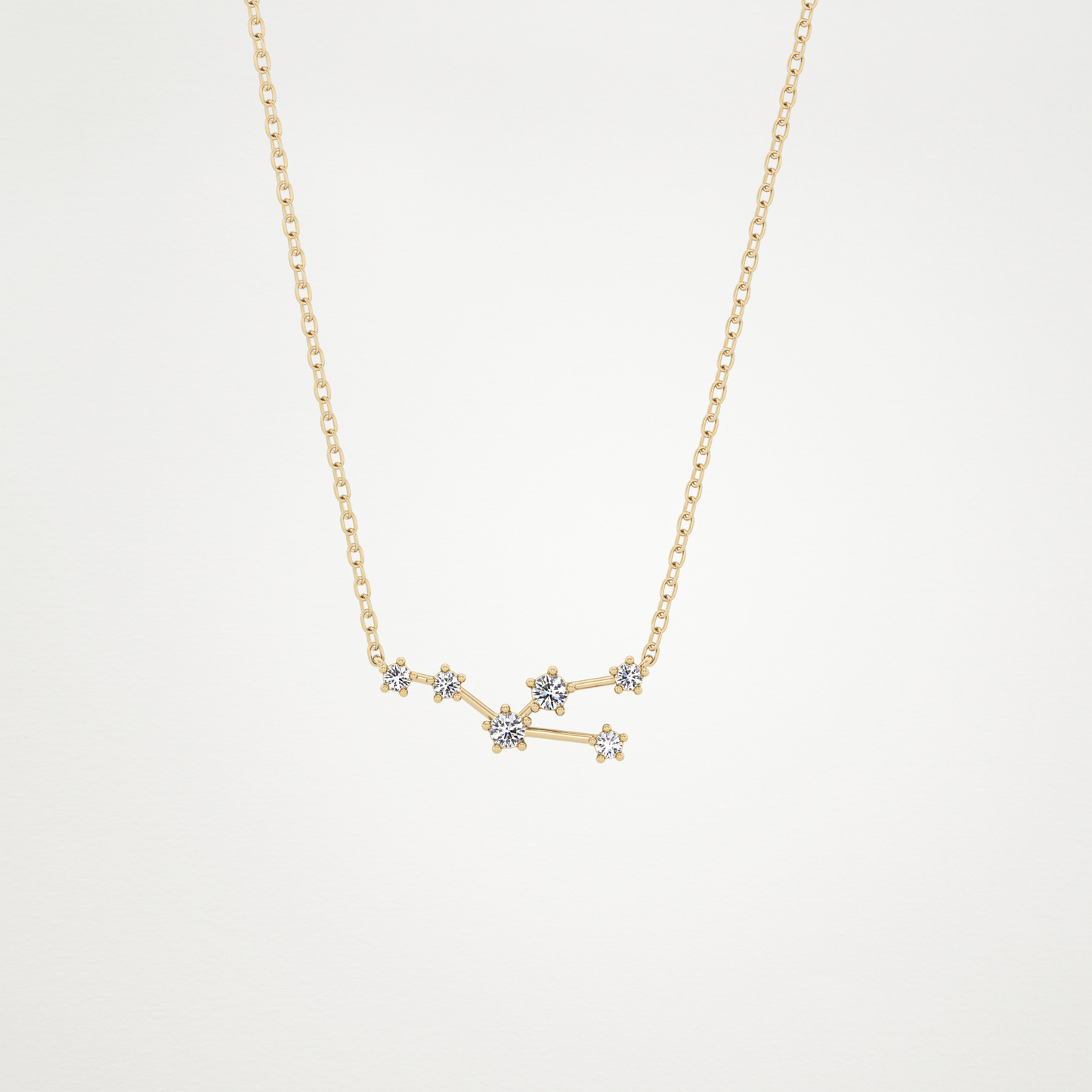 0.62 CT Moissanite Random Necklace in 14K or 18K Solid Gold – DEF Color, VVS Clarity