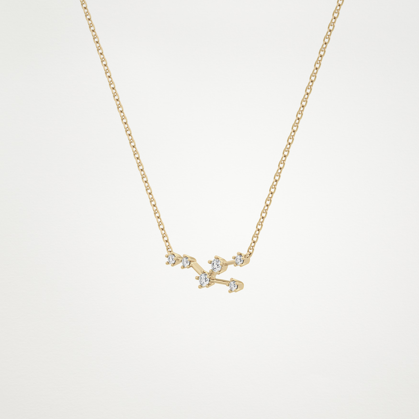 0.62 CT Moissanite Random Necklace in 14K or 18K Solid Gold – DEF Color, VVS Clarity