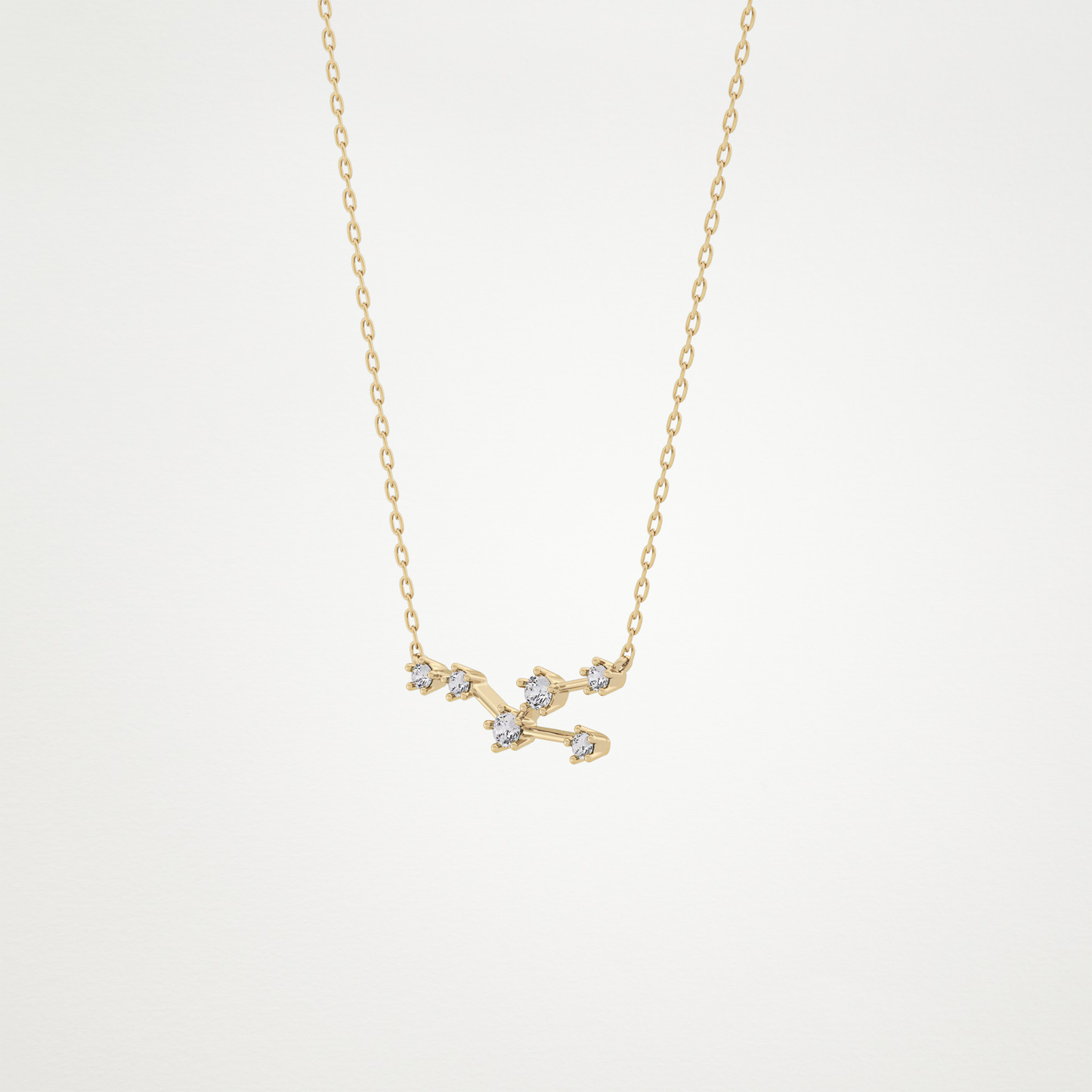 0.62 CT Moissanite Random Necklace in 14K or 18K Solid Gold – DEF Color, VVS Clarity