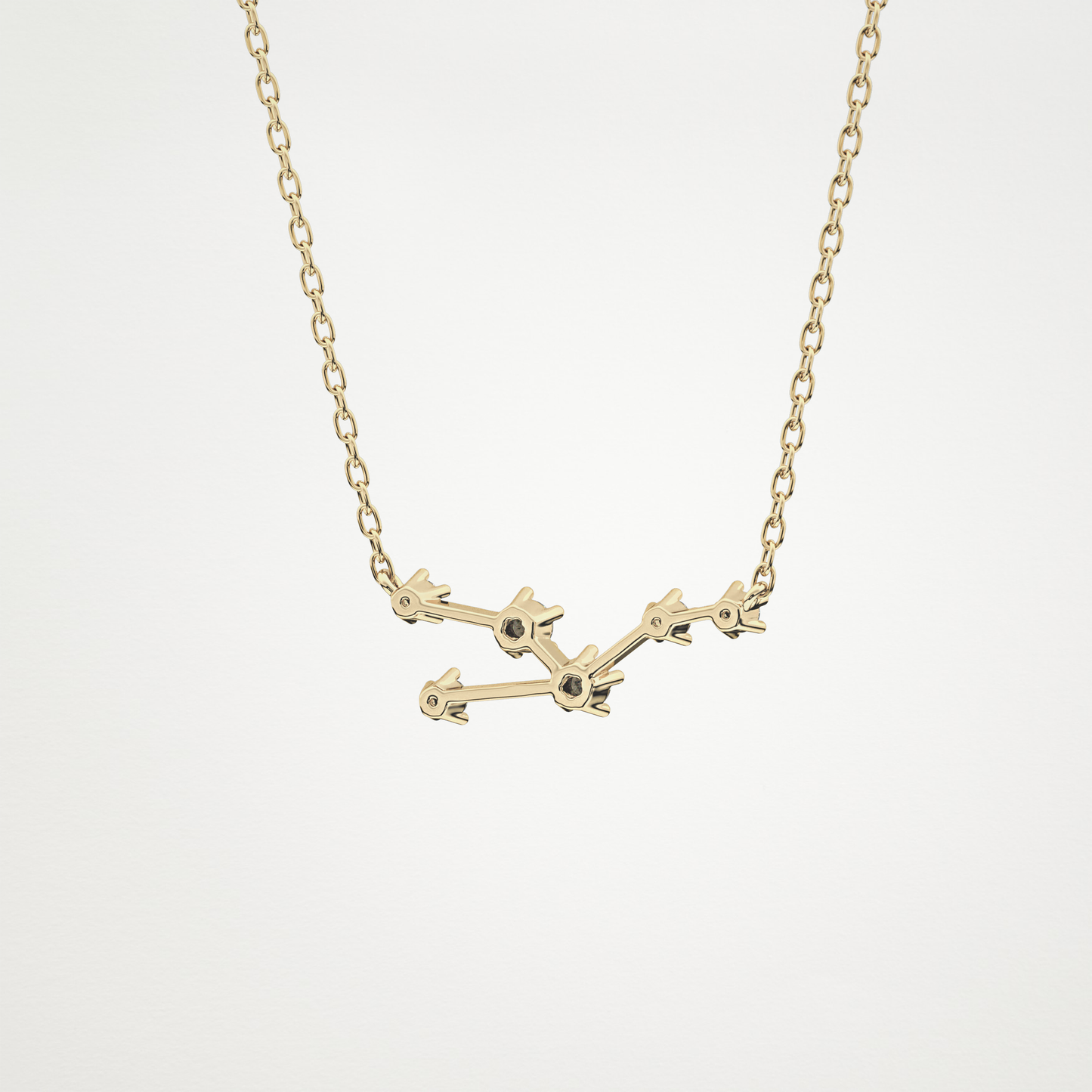 0.62 CT Moissanite Random Necklace in 14K or 18K Solid Gold – DEF Color, VVS Clarity