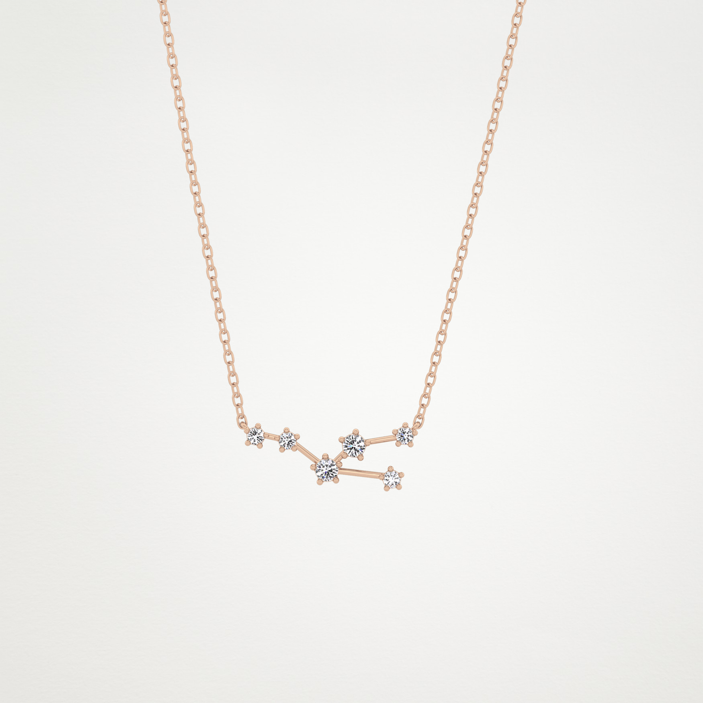 0.62 CT Moissanite Random Necklace in 14K or 18K Solid Gold – DEF Color, VVS Clarity