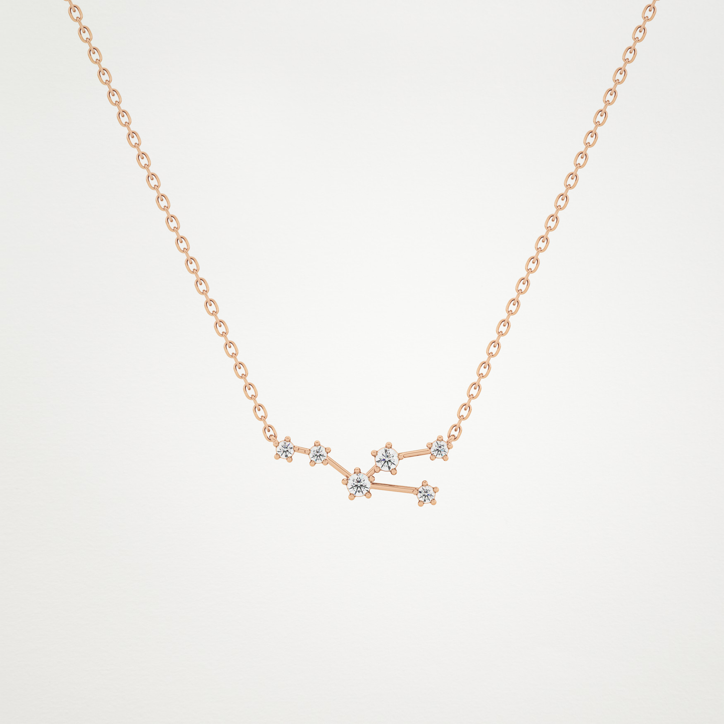 0.62 CT Moissanite Random Necklace in 14K or 18K Solid Gold – DEF Color, VVS Clarity