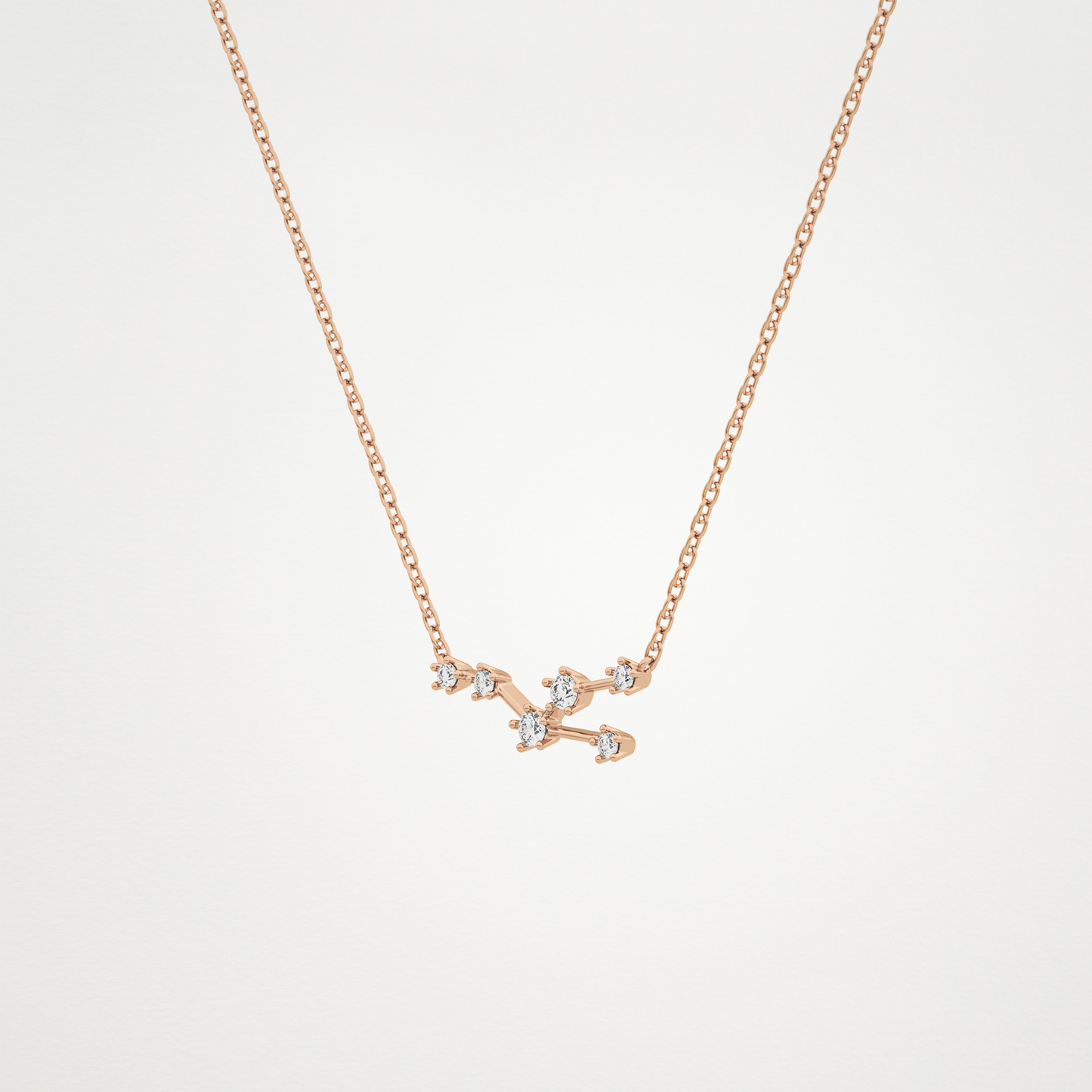 0.62 CT Moissanite Random Necklace in 14K or 18K Solid Gold – DEF Color, VVS Clarity