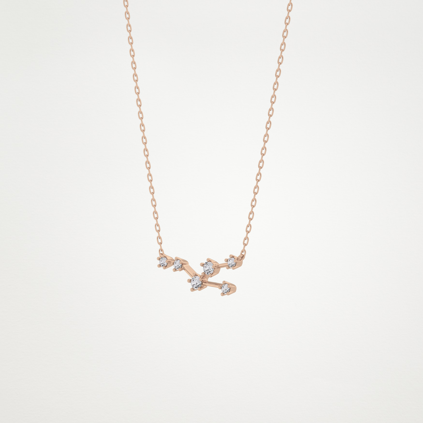 0.62 CT Moissanite Random Necklace in 14K or 18K Solid Gold – DEF Color, VVS Clarity