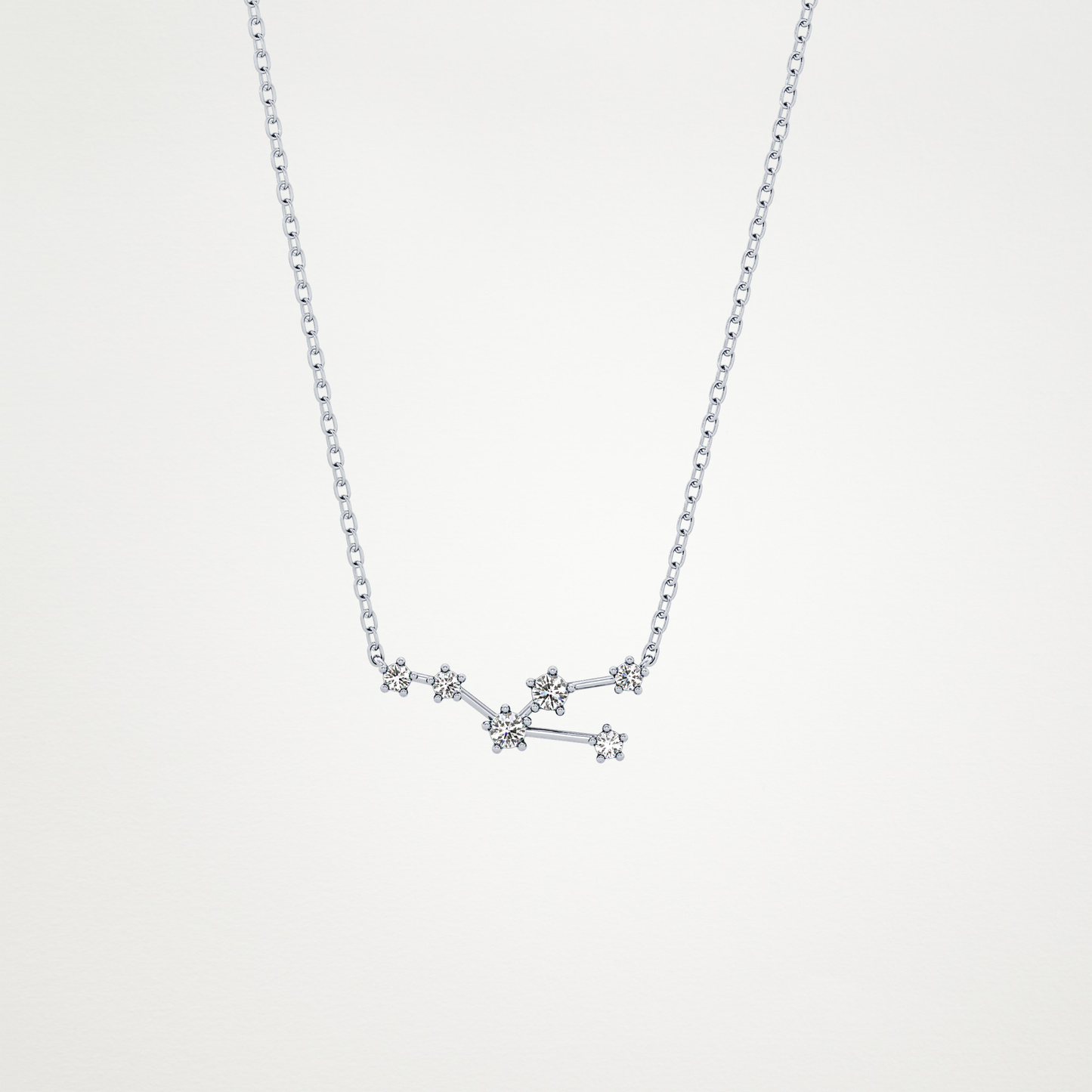 0.62 CT Moissanite Random Necklace in 14K or 18K Solid Gold – DEF Color, VVS Clarity