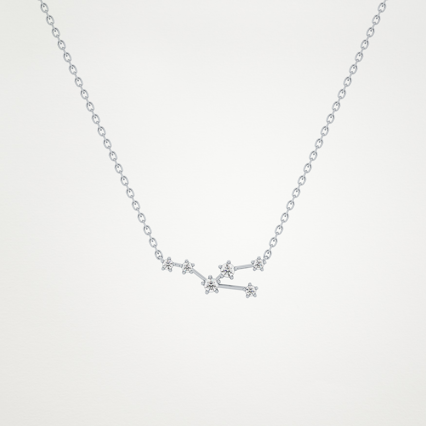 0.62 CT Moissanite Random Necklace in 14K or 18K Solid Gold – DEF Color, VVS Clarity