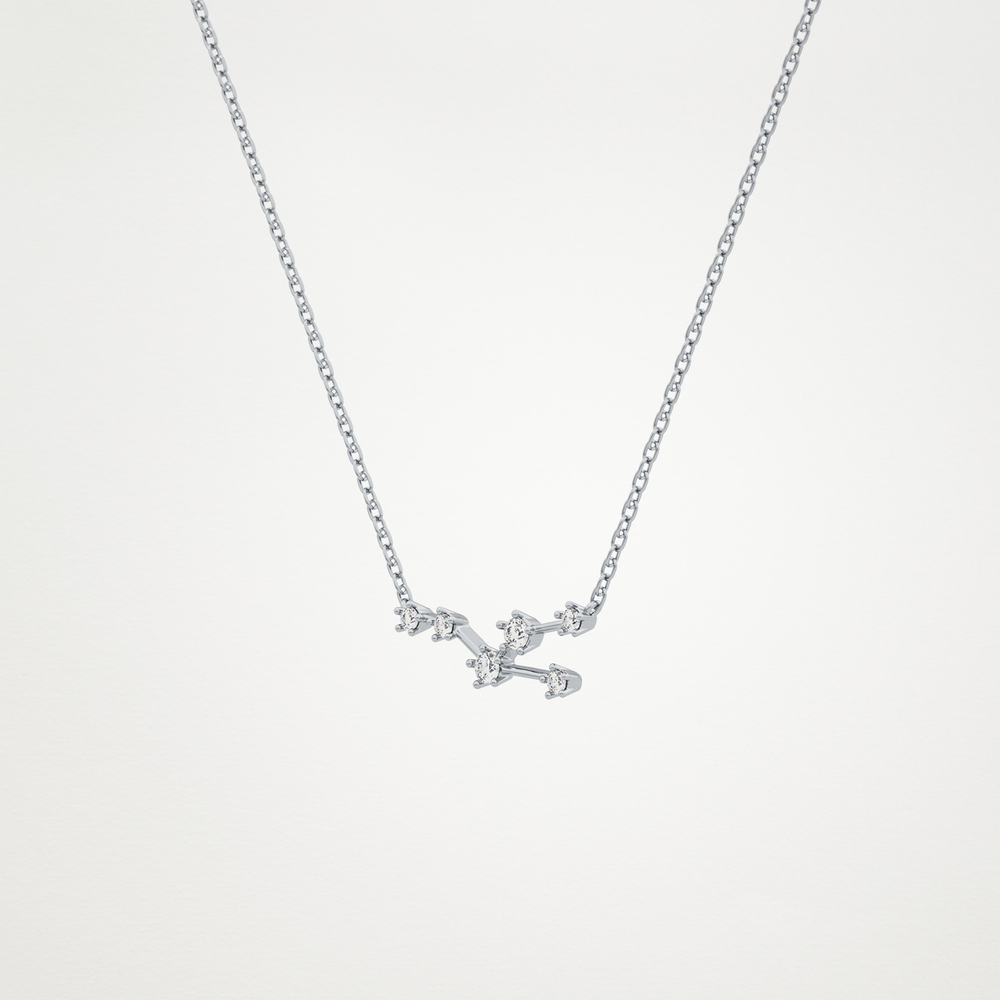 0.62 CT Moissanite Random Necklace in 14K or 18K Solid Gold – DEF Color, VVS Clarity