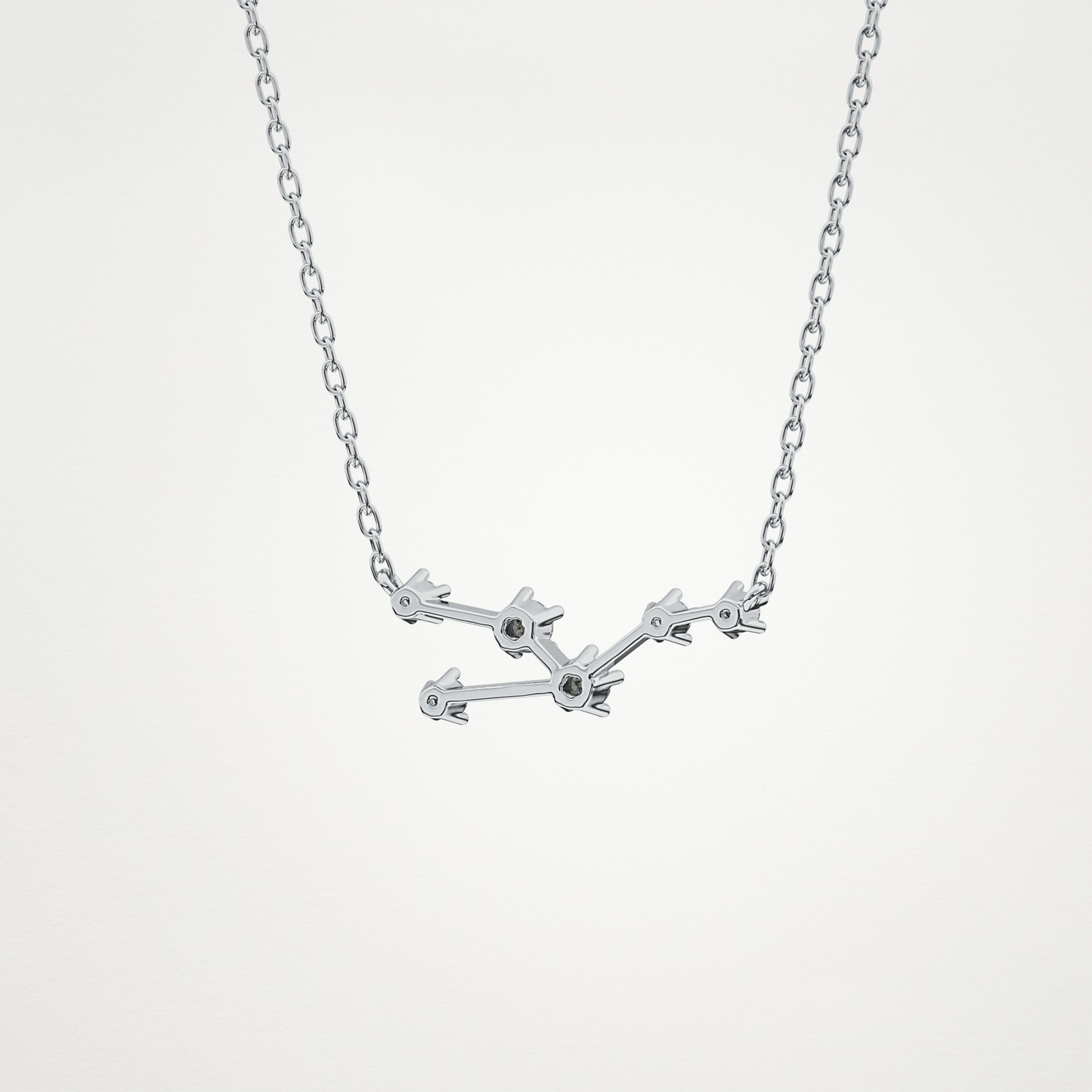 0.62 CT Moissanite Random Necklace in 14K or 18K Solid Gold – DEF Color, VVS Clarity