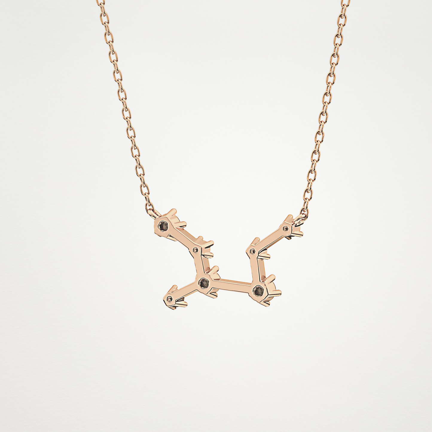 0.103 CT Moissanite Random Necklace in 14K or 18K Solid Gold – DEF Color, VVS Clarity