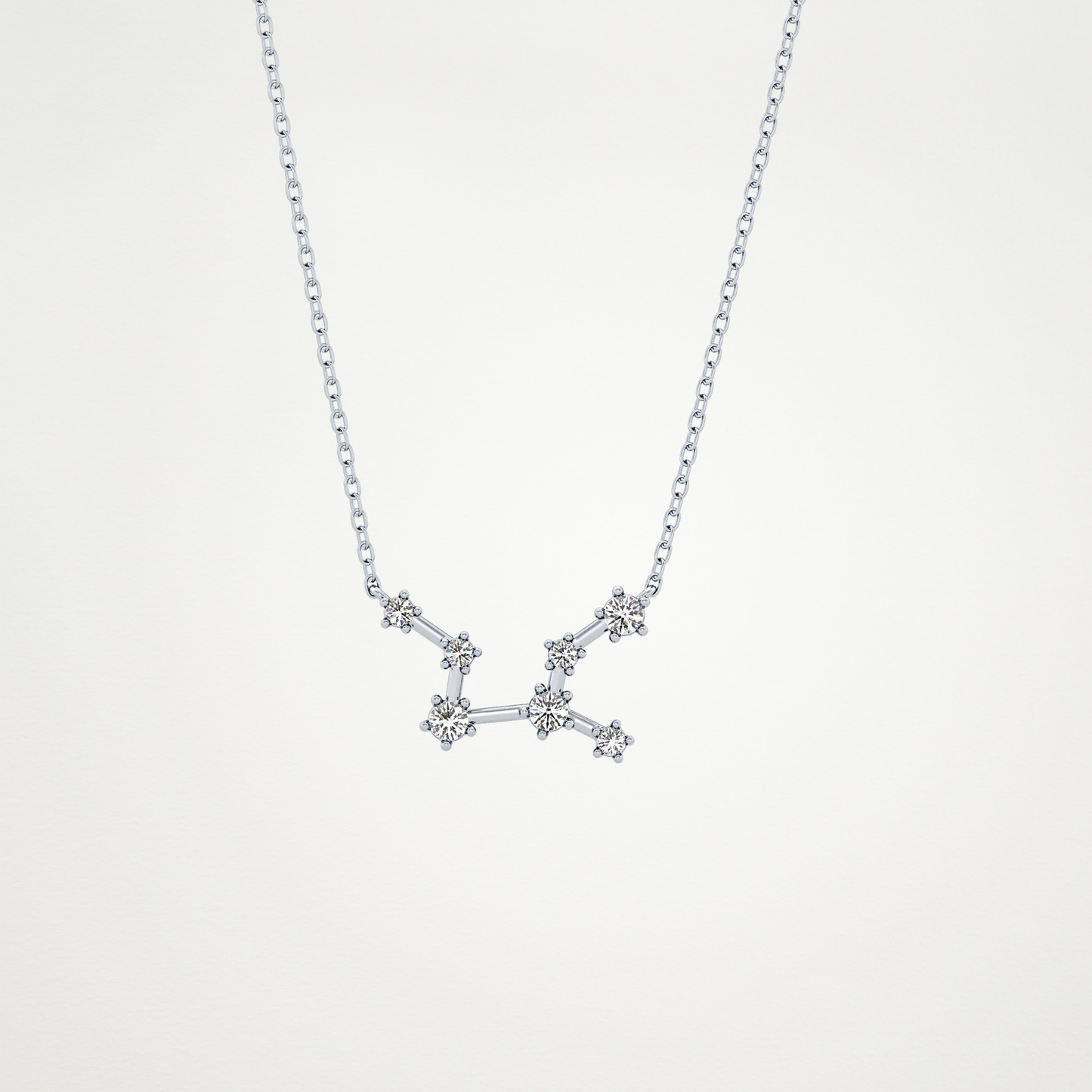 0.103 CT Moissanite Random Necklace in 14K or 18K Solid Gold – DEF Color, VVS Clarity