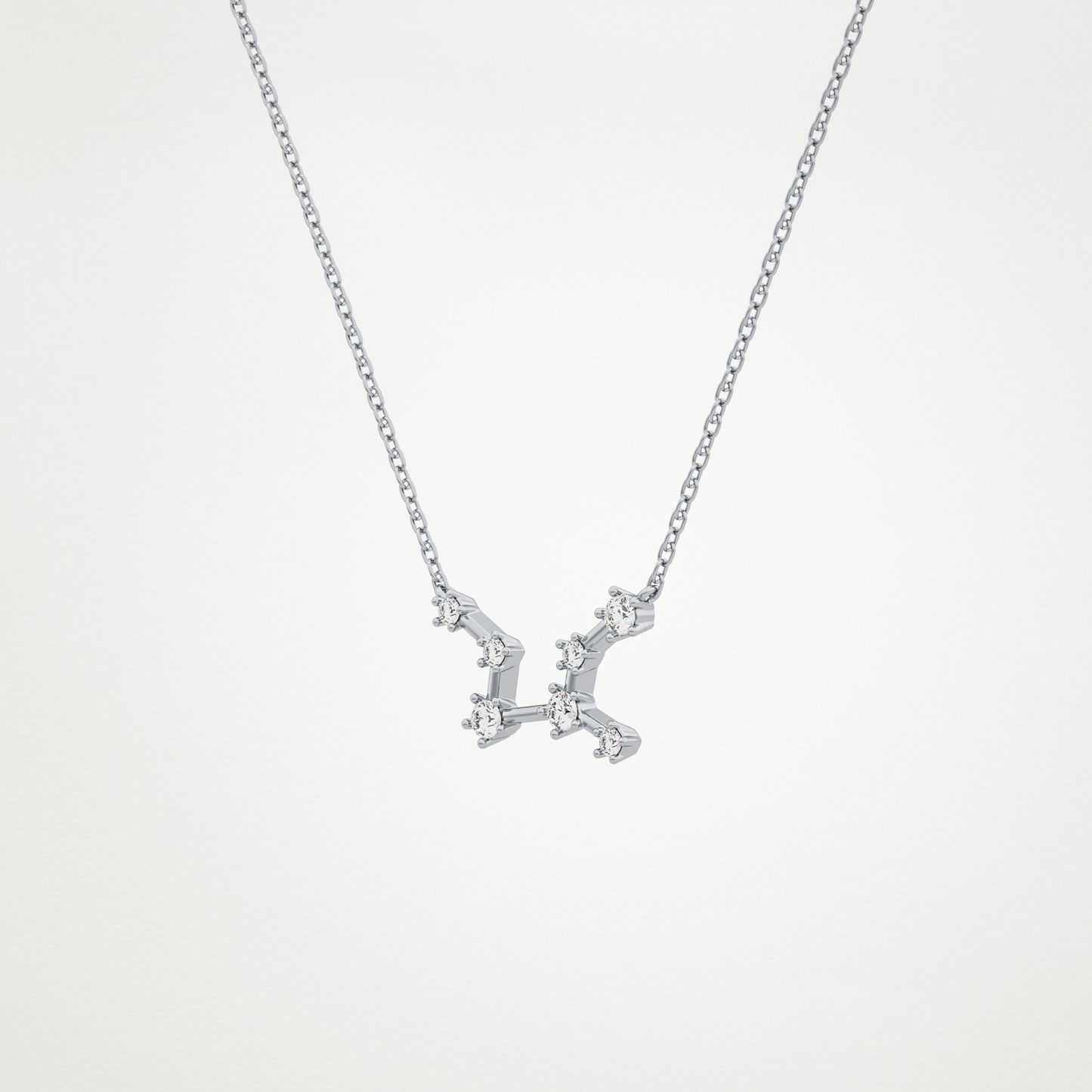 0.103 CT Moissanite Random Necklace in 14K or 18K Solid Gold – DEF Color, VVS Clarity