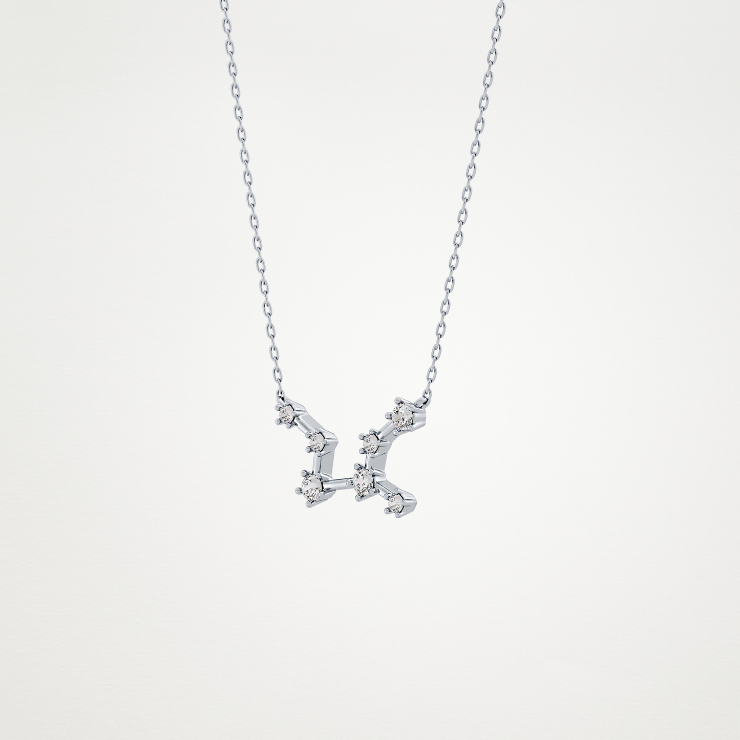 0.103 CT Moissanite Random Necklace in 14K or 18K Solid Gold – DEF Color, VVS Clarity