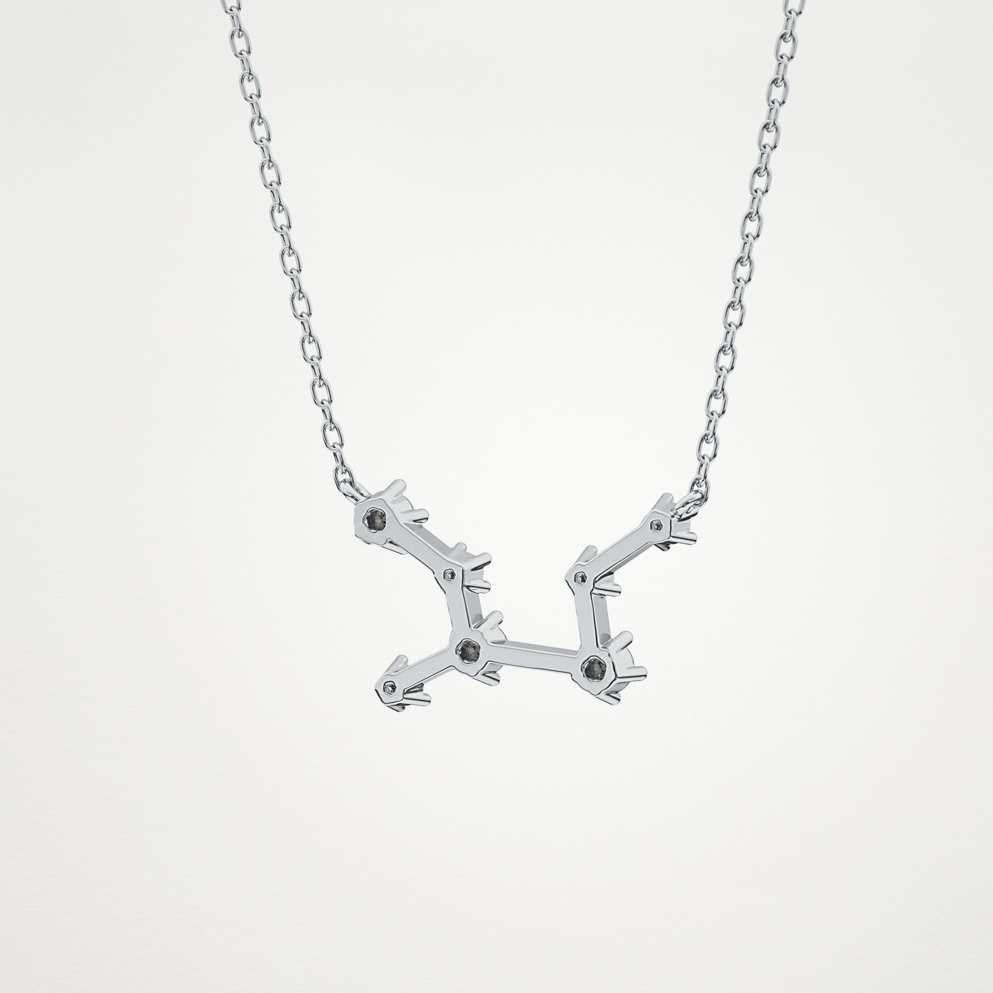 0.103 CT Moissanite Random Necklace in 14K or 18K Solid Gold – DEF Color, VVS Clarity