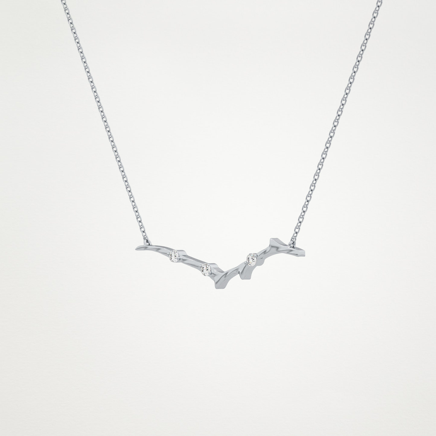 0.7 CT Moissanite Random Necklace in 14K or 18K Solid Gold – DEF Color, VVS Clarity