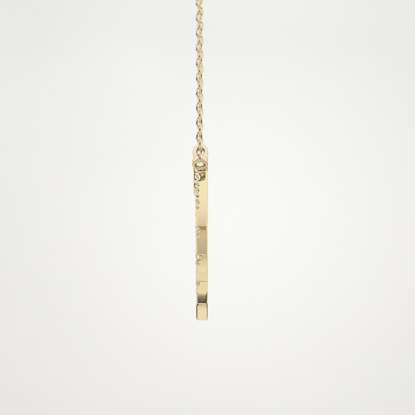 0.426 CT Moissanite Random Necklace in 14K or 18K Solid Gold – DEF Color, VVS Clarity